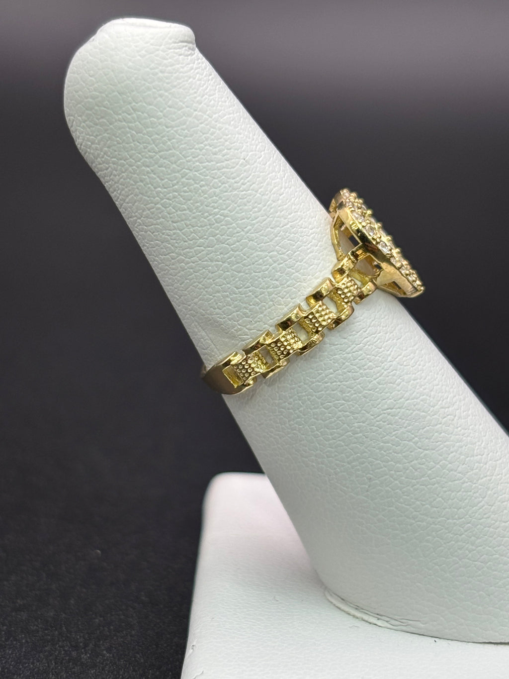 10k Solid Gold Ring Heart