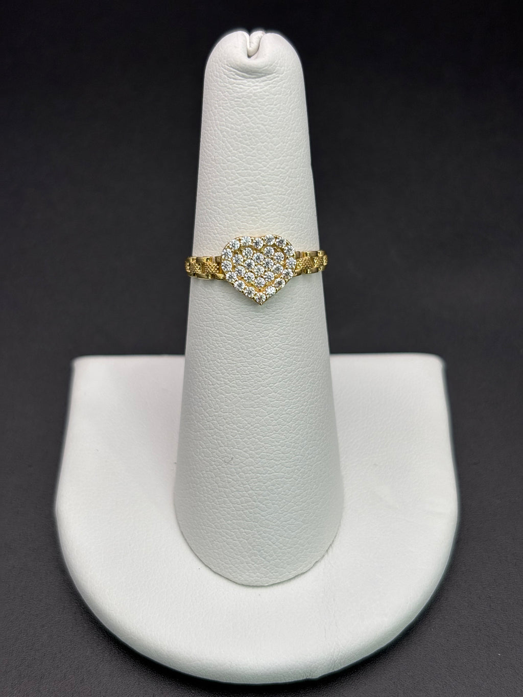10k Solid Gold Ring Heart