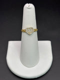 10k Solid Gold Ring Heart