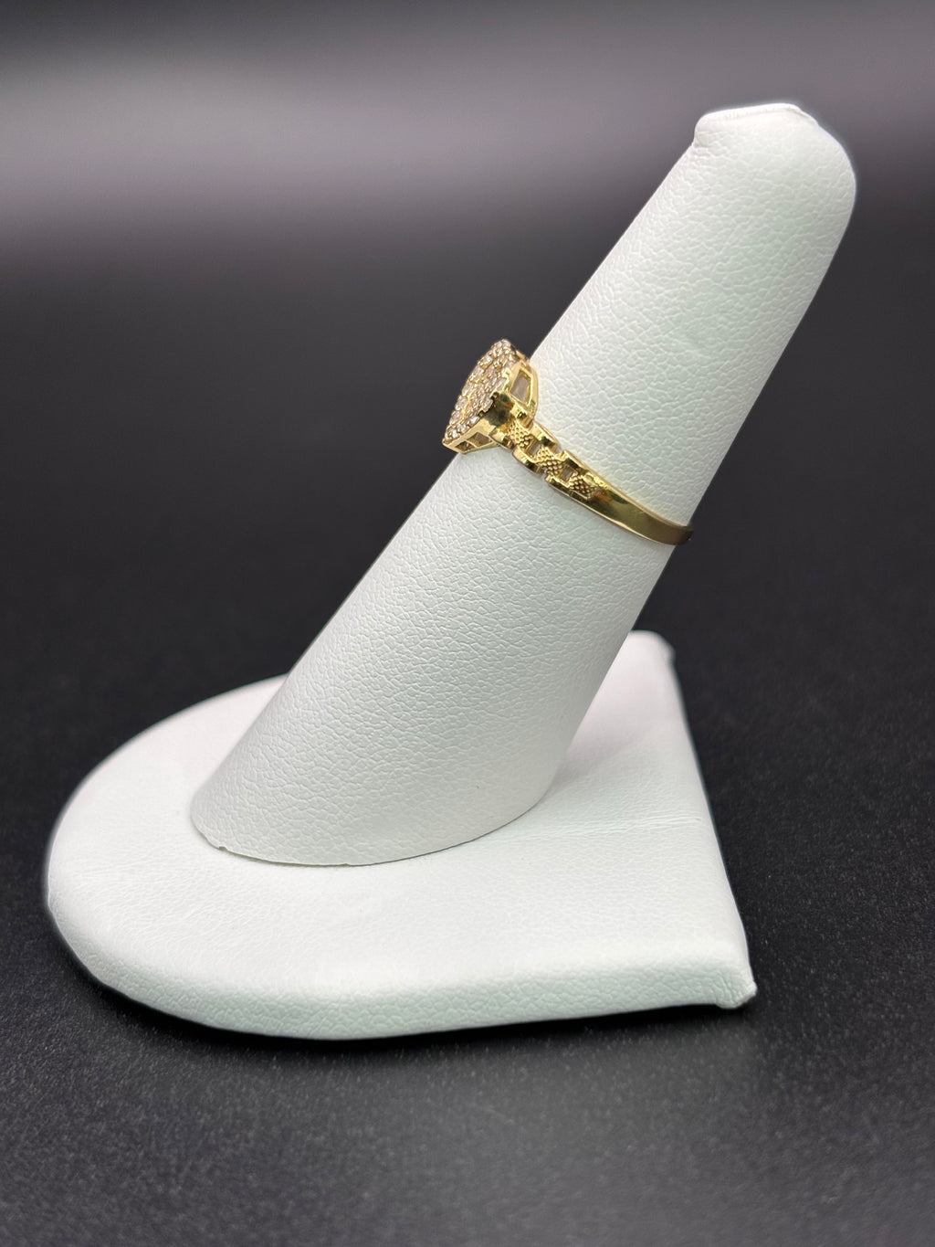 10k Solid Gold Ring Heart