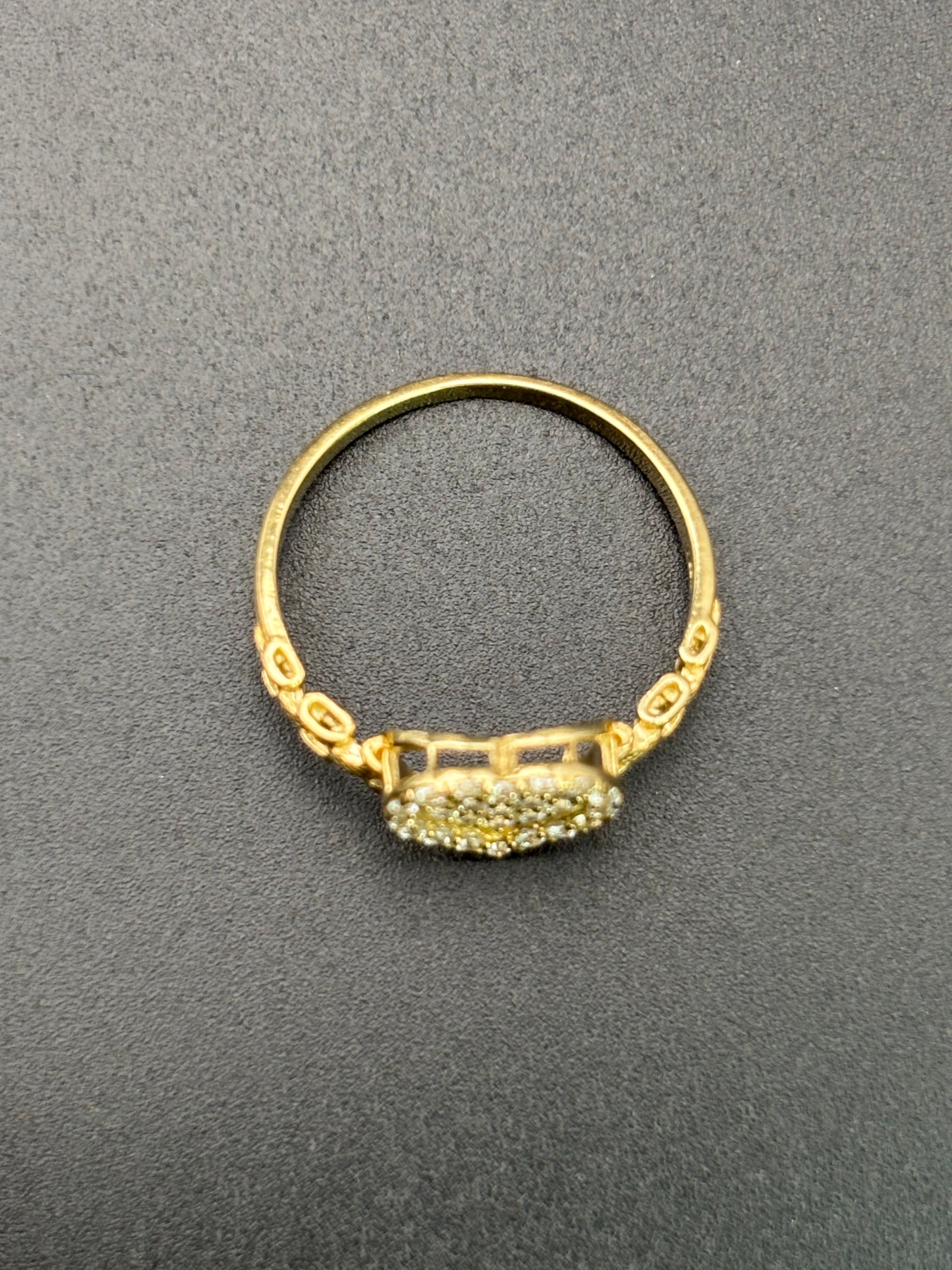 10k Solid Gold Ring Heart