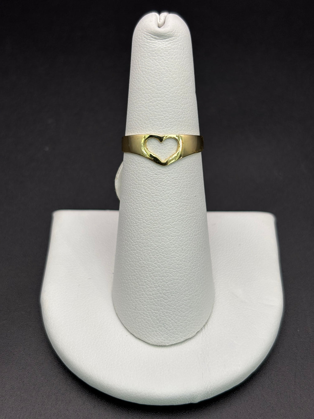 10k Solid Gold Ring Heart