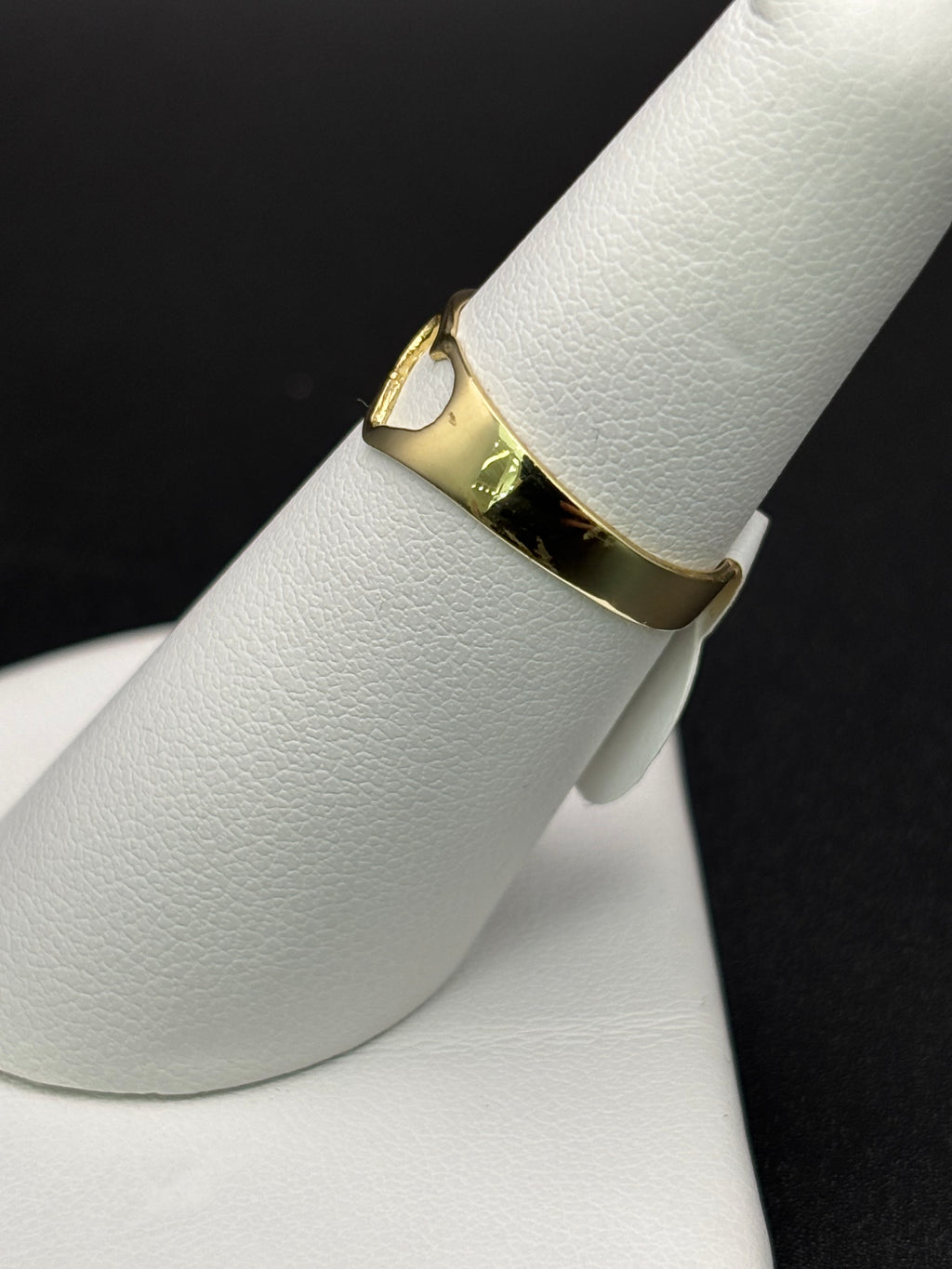 10k Solid Gold Ring Heart