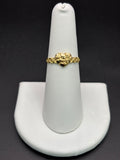 10k Solid Gold Nugget Ring Heart