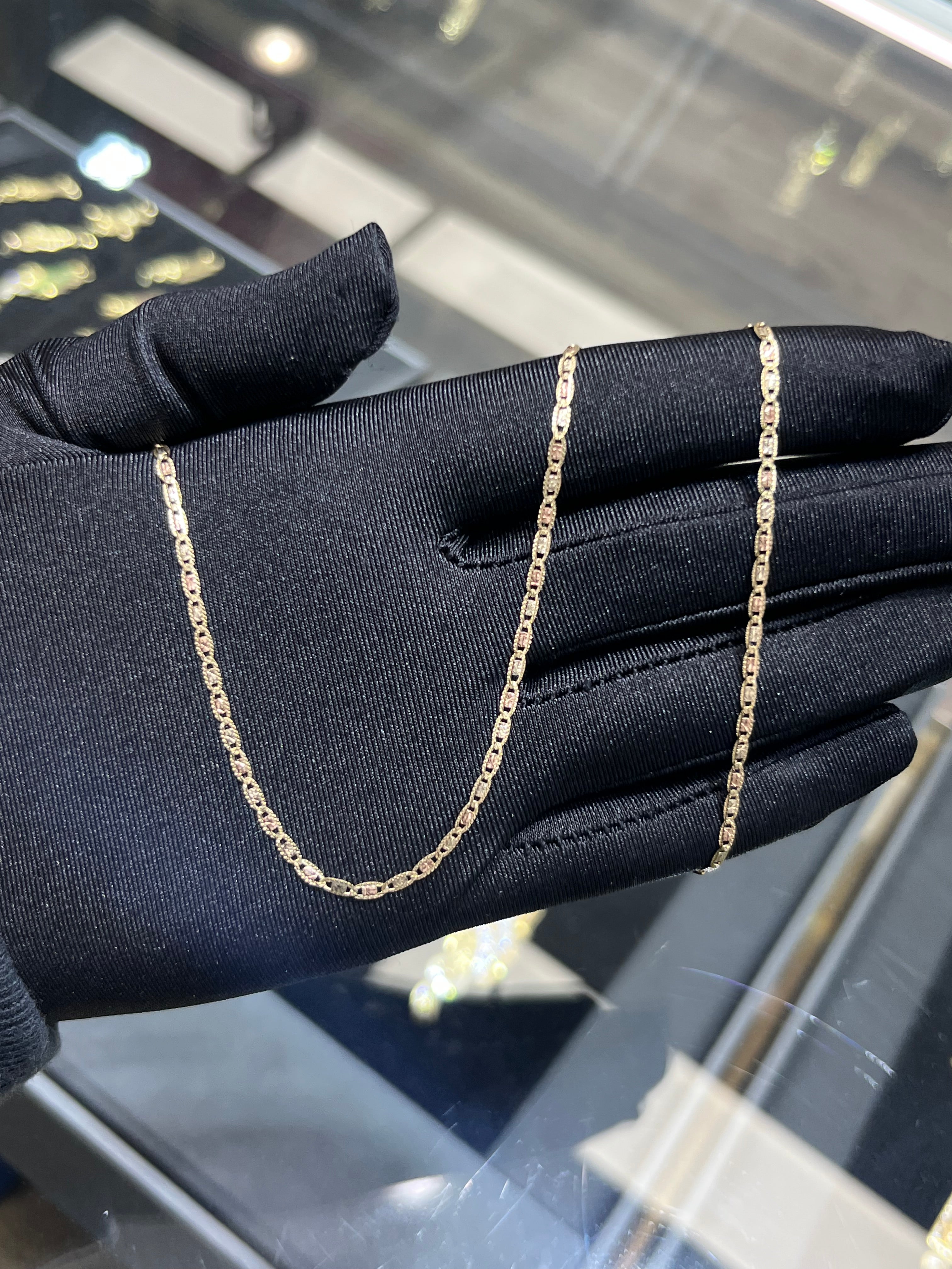 14k Gold 2 MM Valentino Chain #22