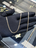 14k Gold 2 MM Valentino Chain #22
