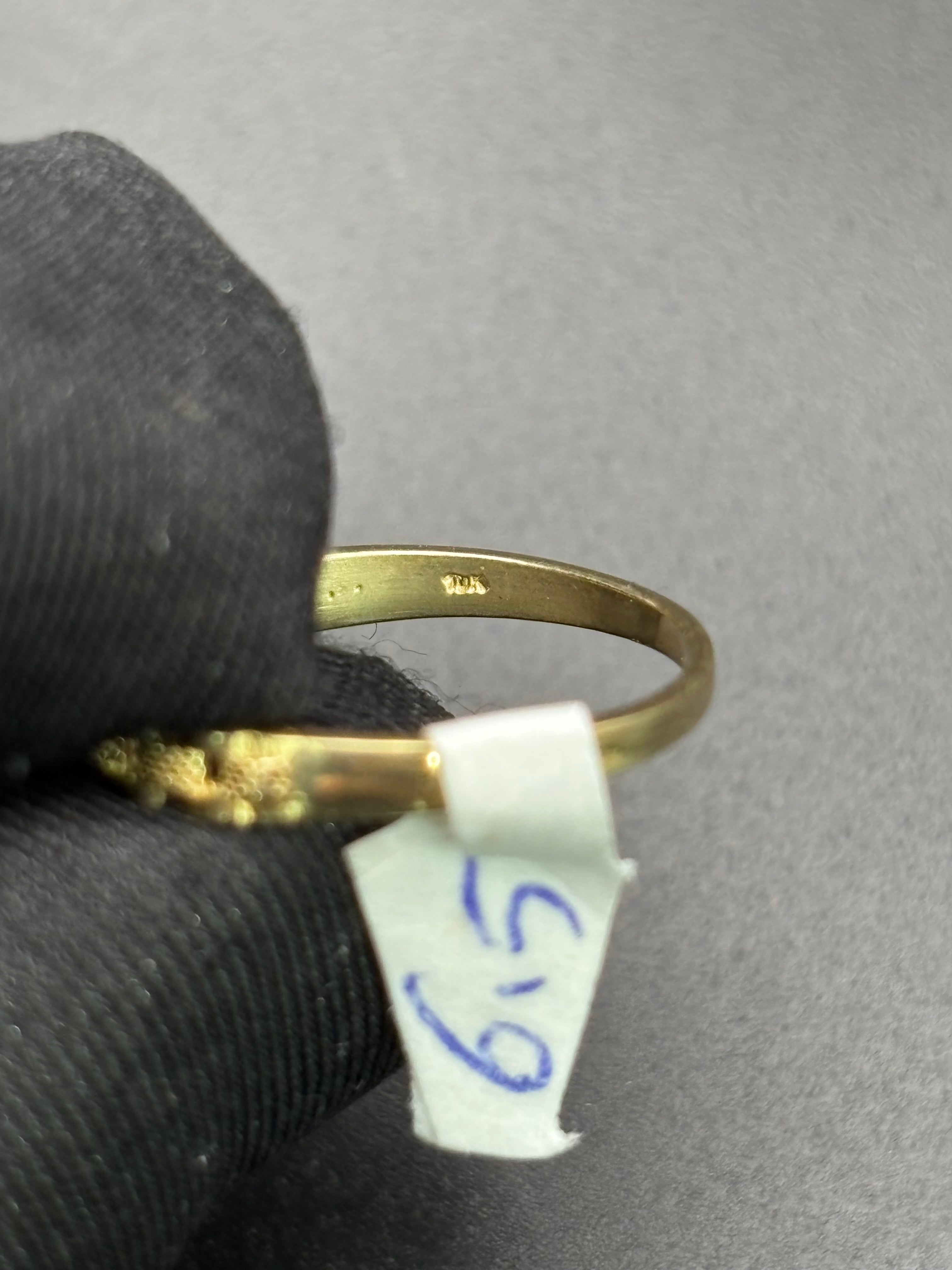 10k Solid Gold Nugget Ring Heart