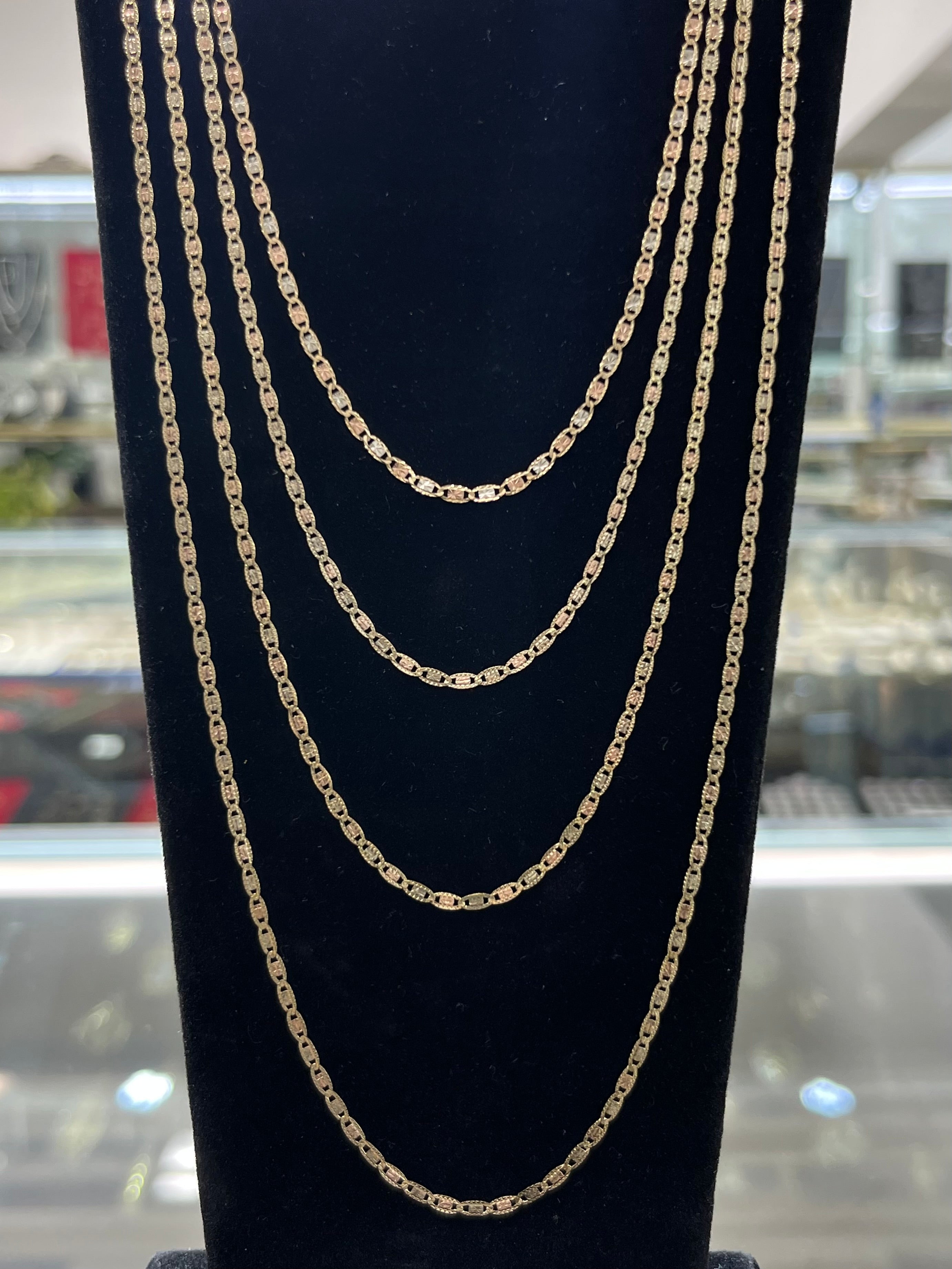 14k Gold 2 MM Valentino Chain #22