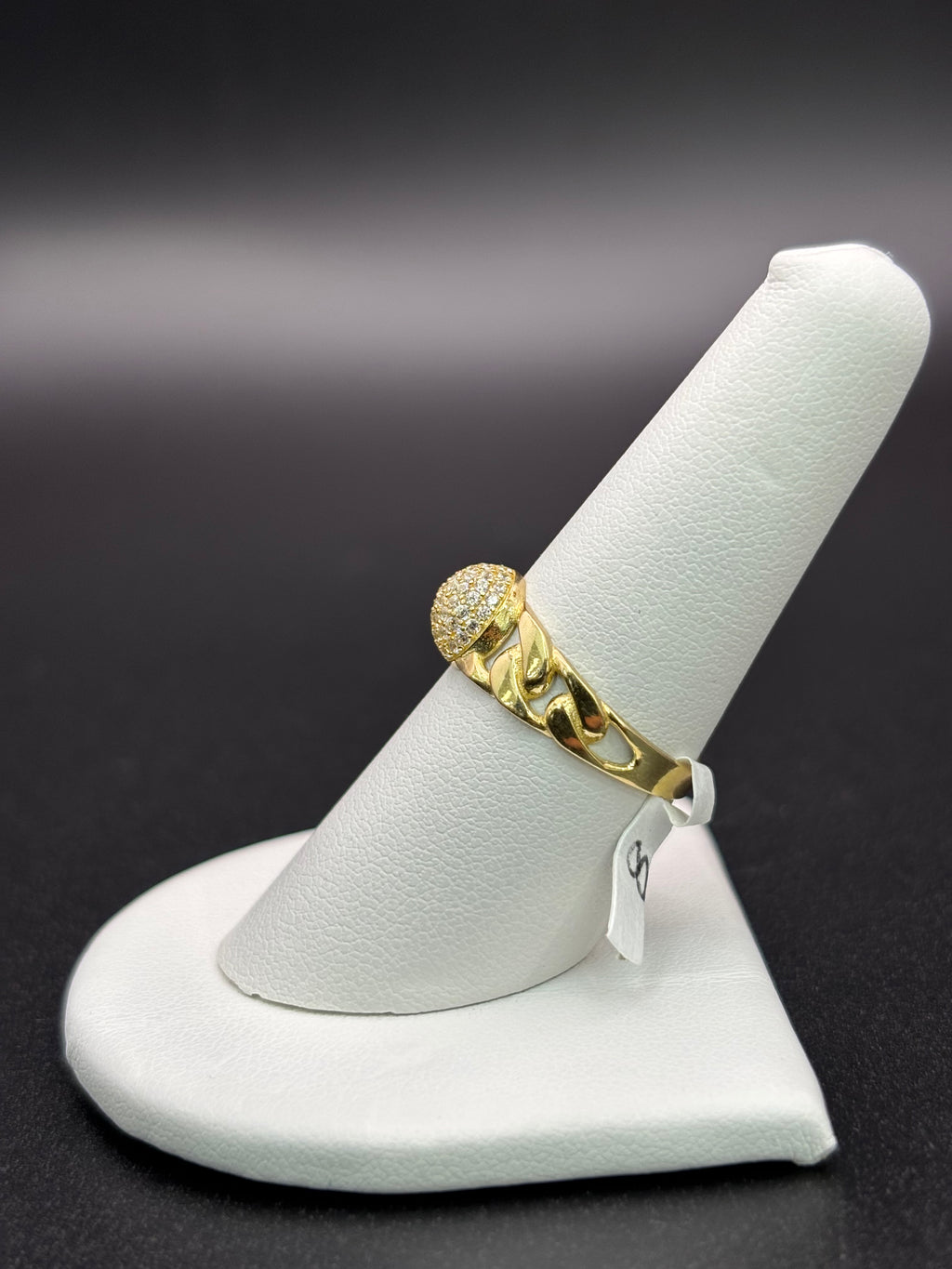 10k Solid Gold Ring Spere Shape