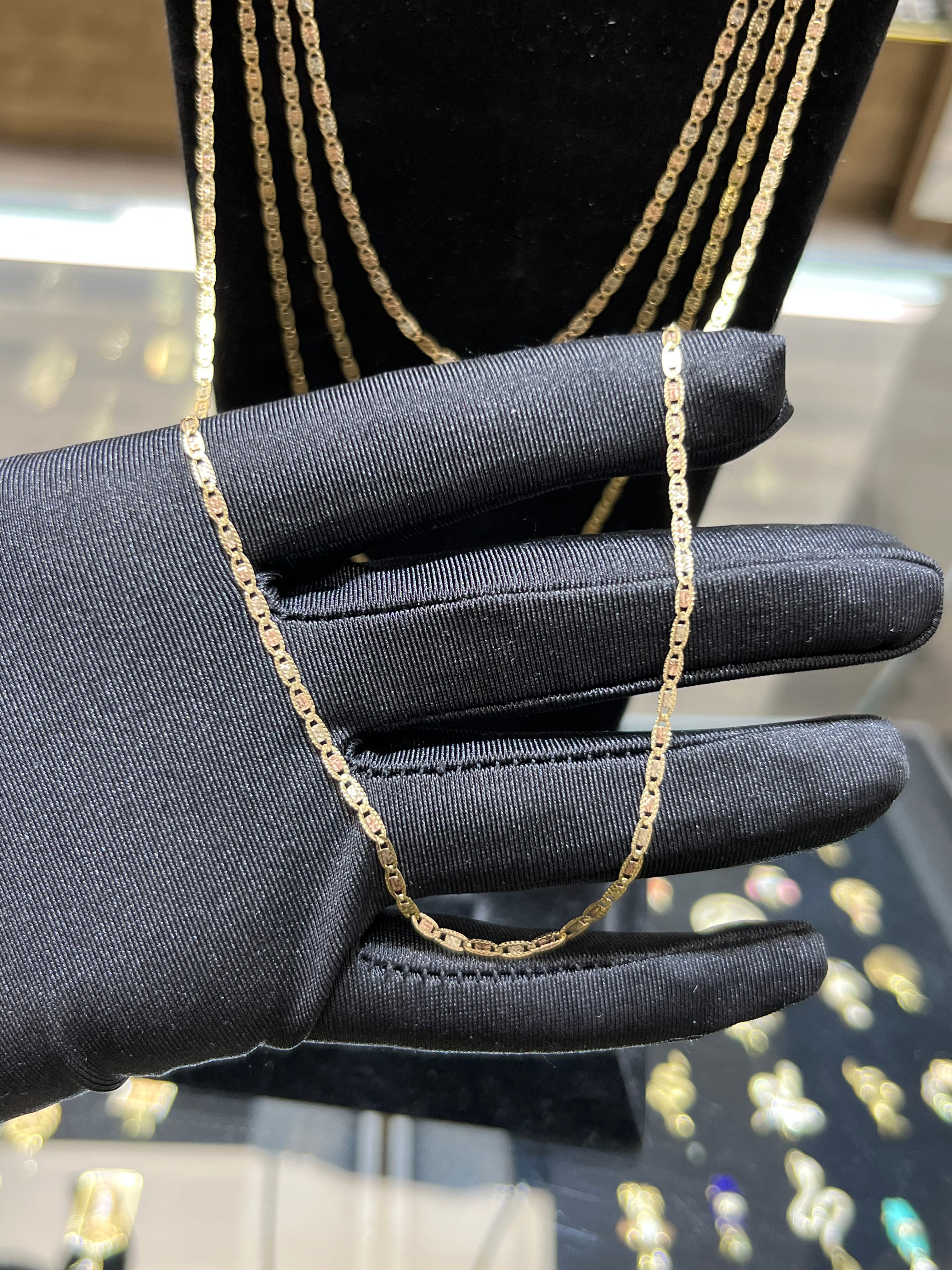 14k Gold 2 MM Valentino Chain #22