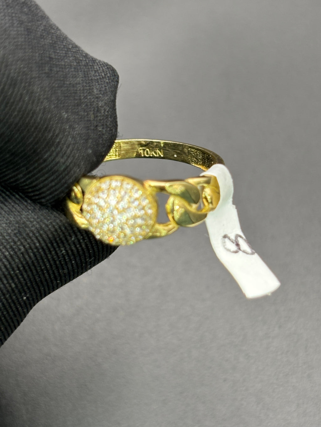 10k Solid Gold Ring Spere Shape