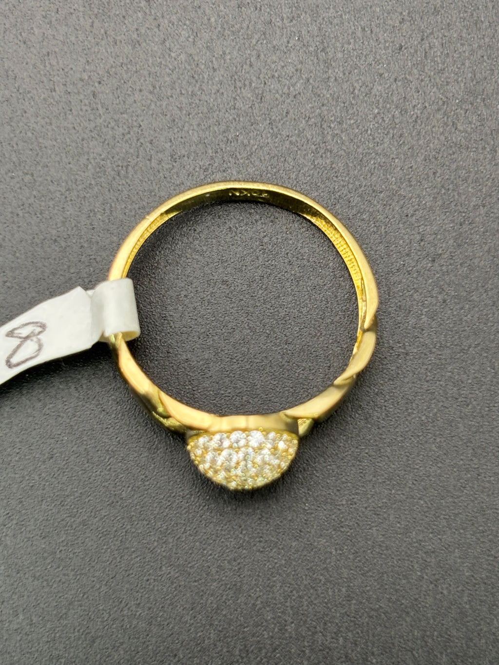 10k Solid Gold Ring Spere Shape