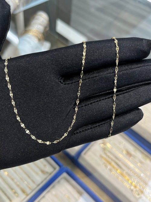 14K Gold Mirror Chain #31