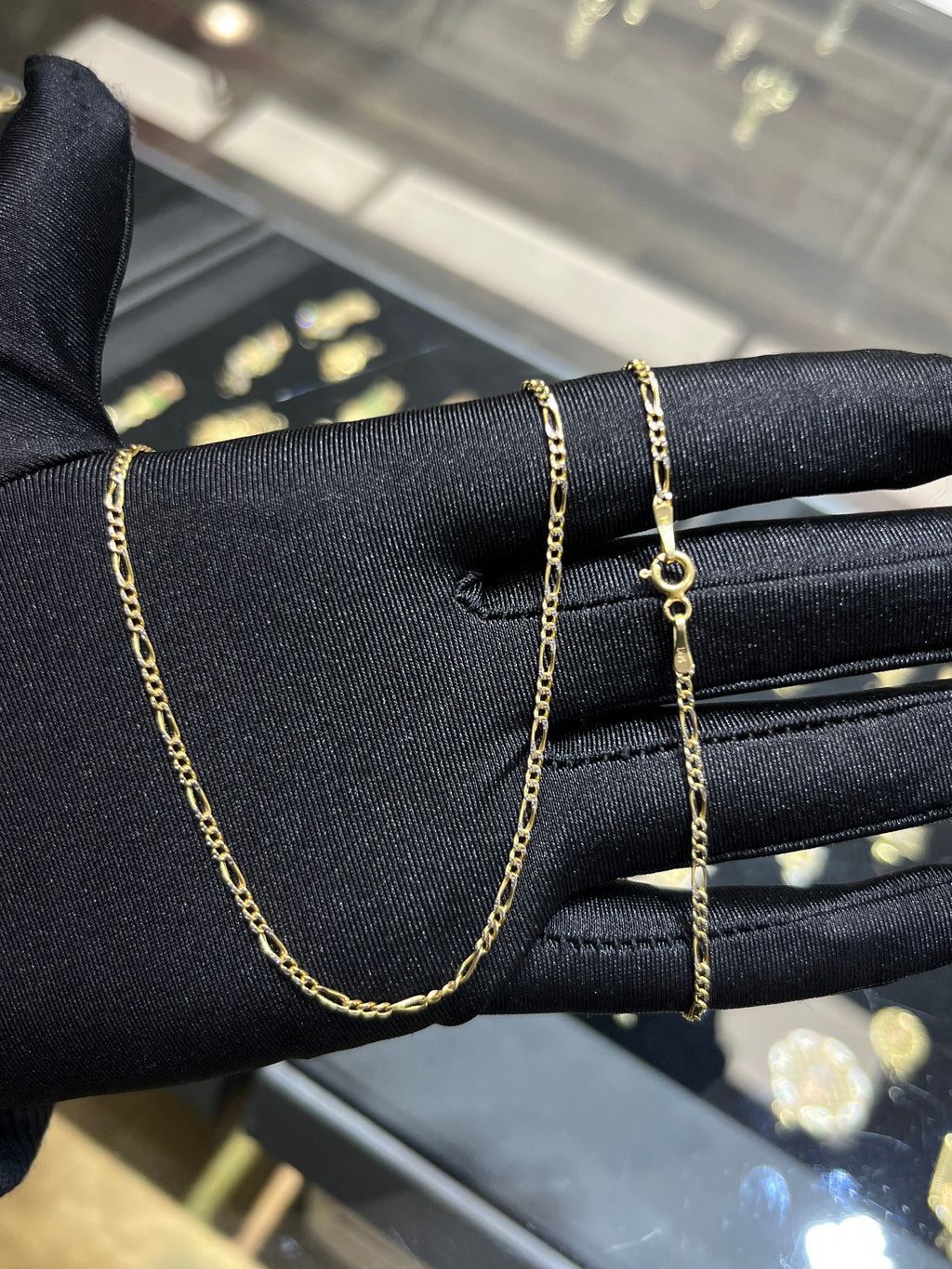 14K Gold Diamond Cut Fiargo Chain #18