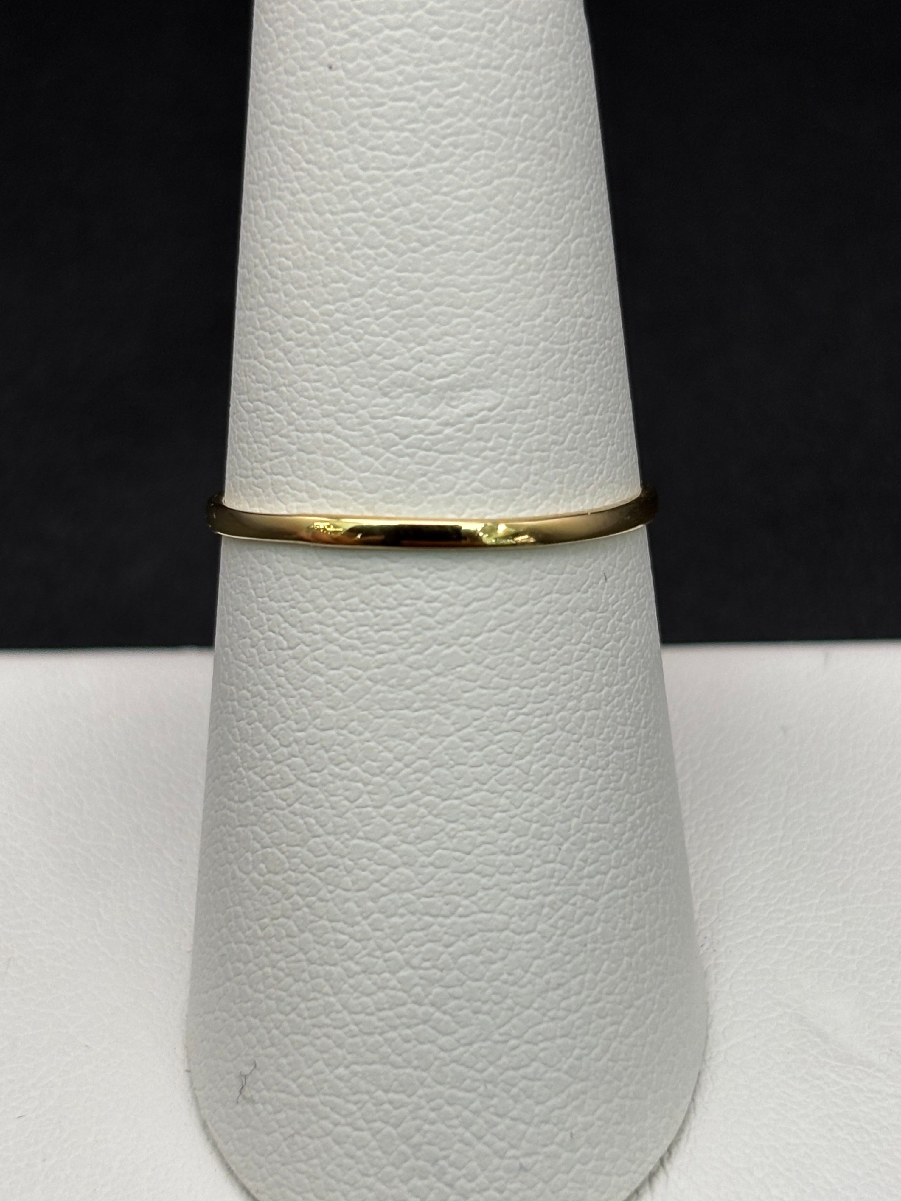 14k Solid Gold Ring Hollow Heart