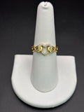 14k Solid Gold Ring Heart Infinity