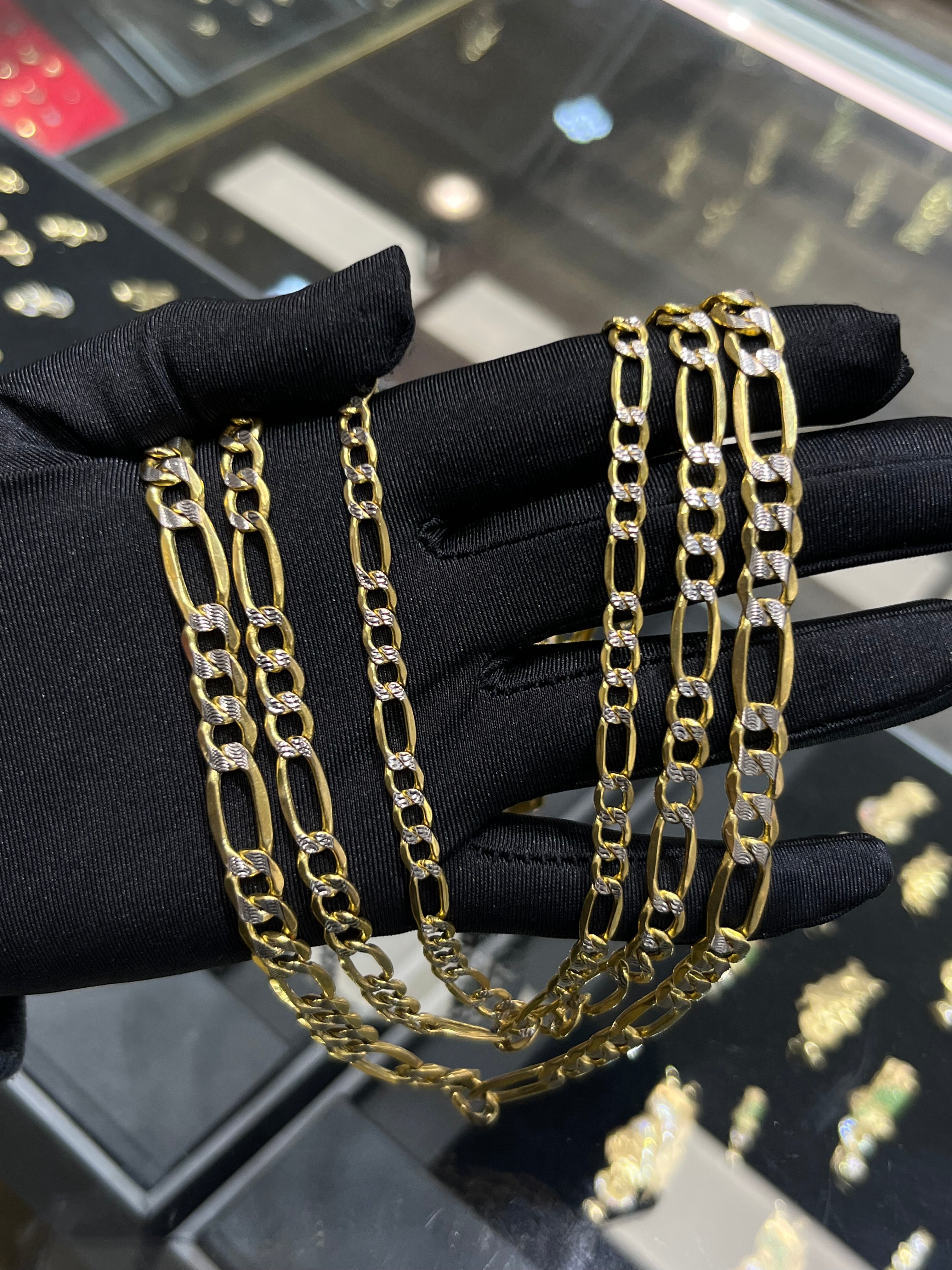 14K Gold Diamond Cut Fiargo Chain #2