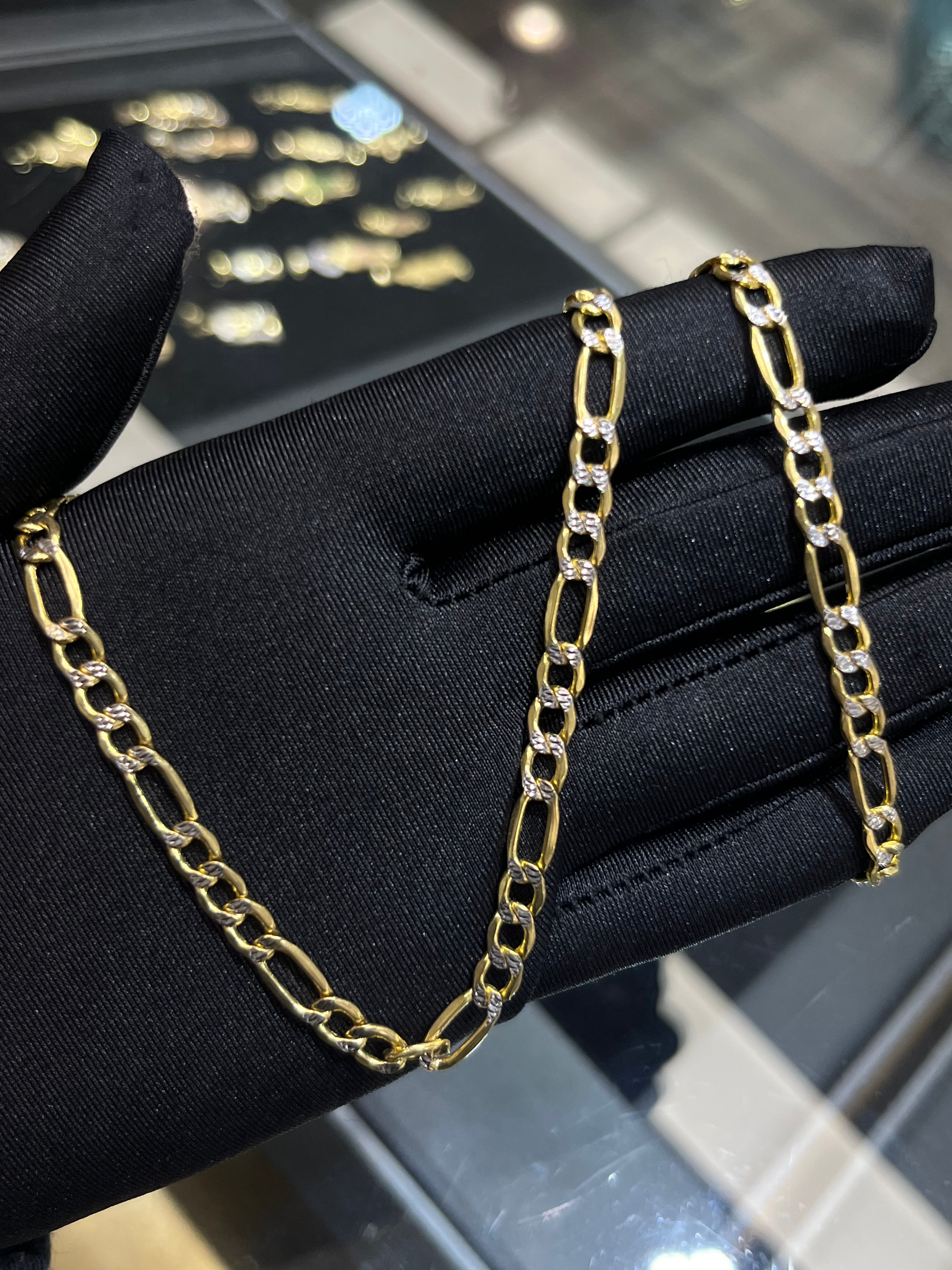 14K Gold Diamond Cut Fiargo Chain #2