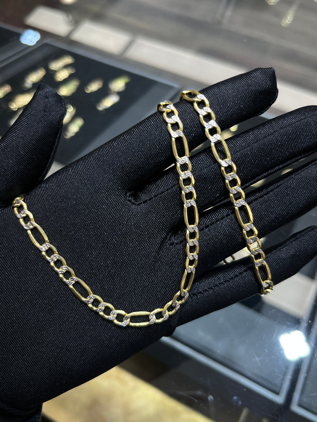 14K Gold 5MM Figaro Chain #3