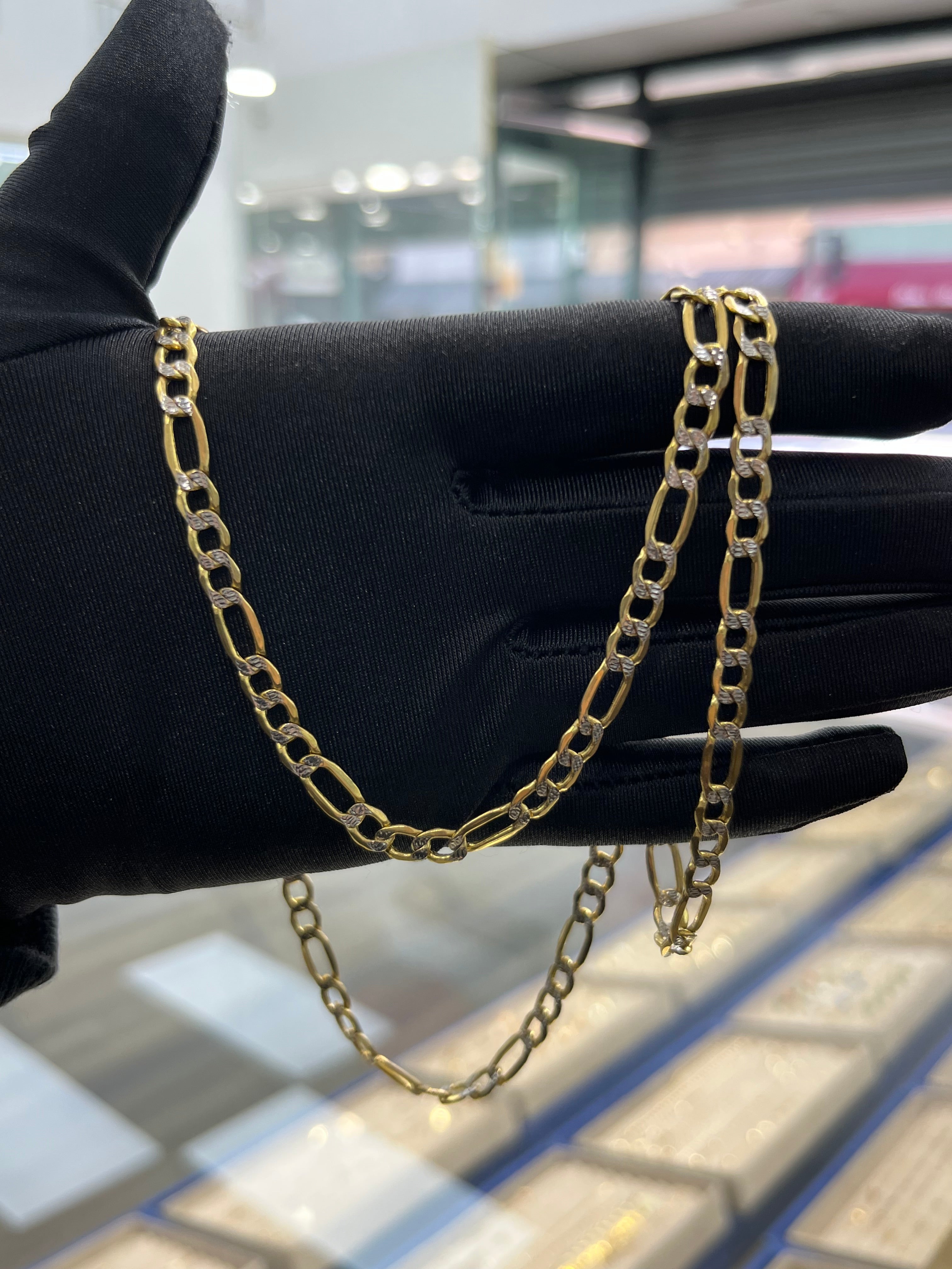 14K Gold 5MM Figaro Chain #3