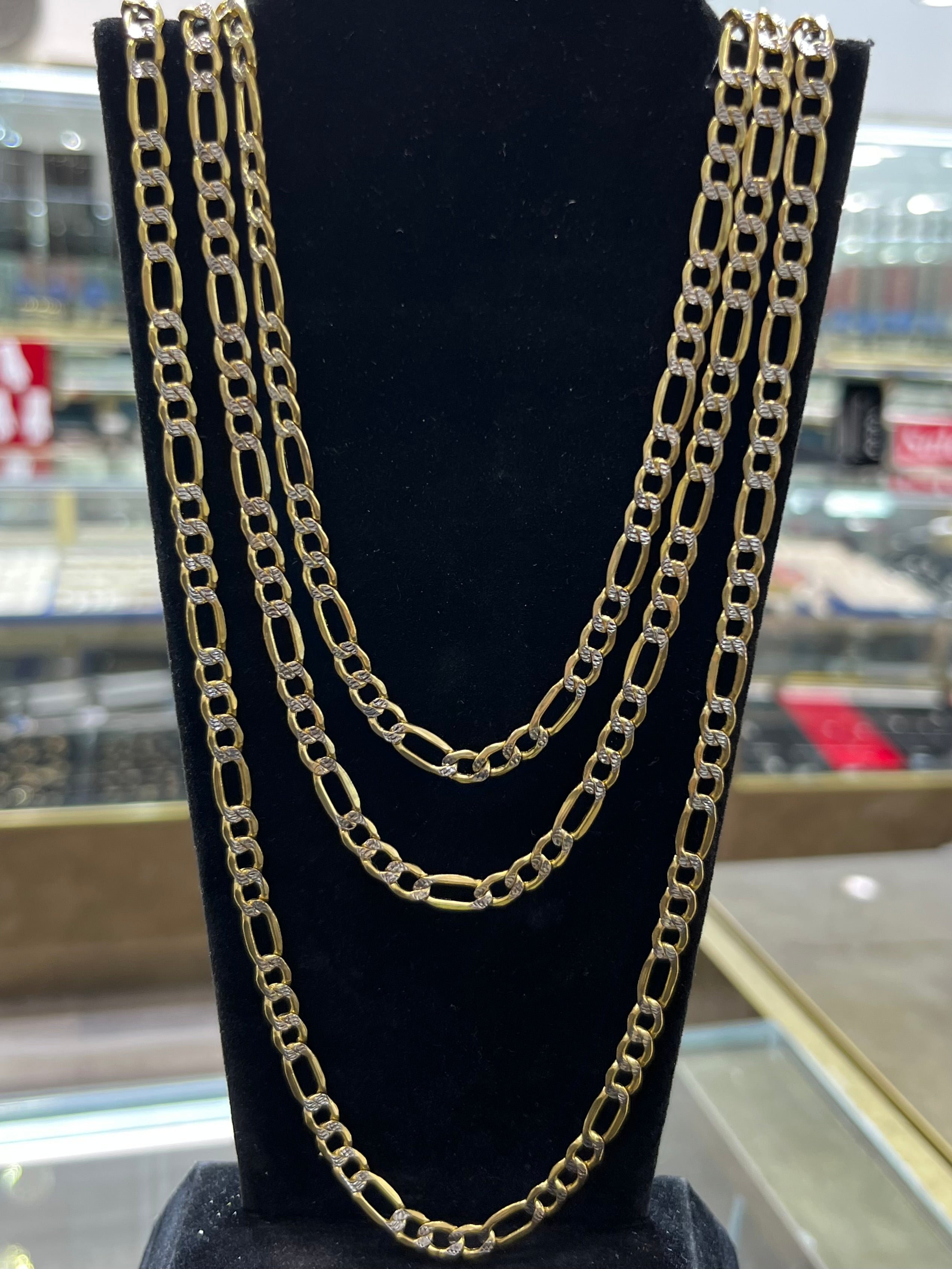 14K Gold 5MM Figaro Chain #3