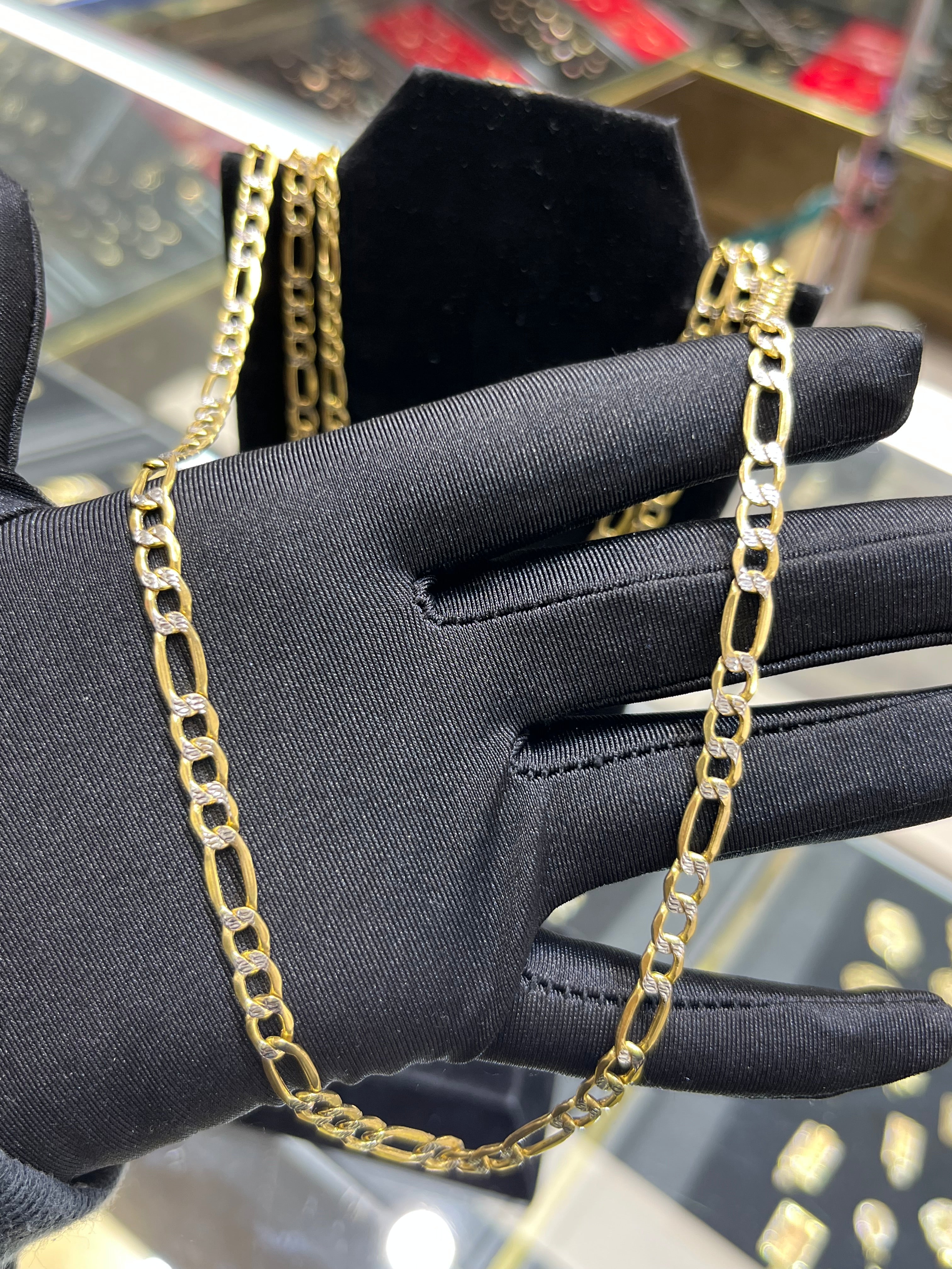 14K Gold 5MM Figaro Chain #3