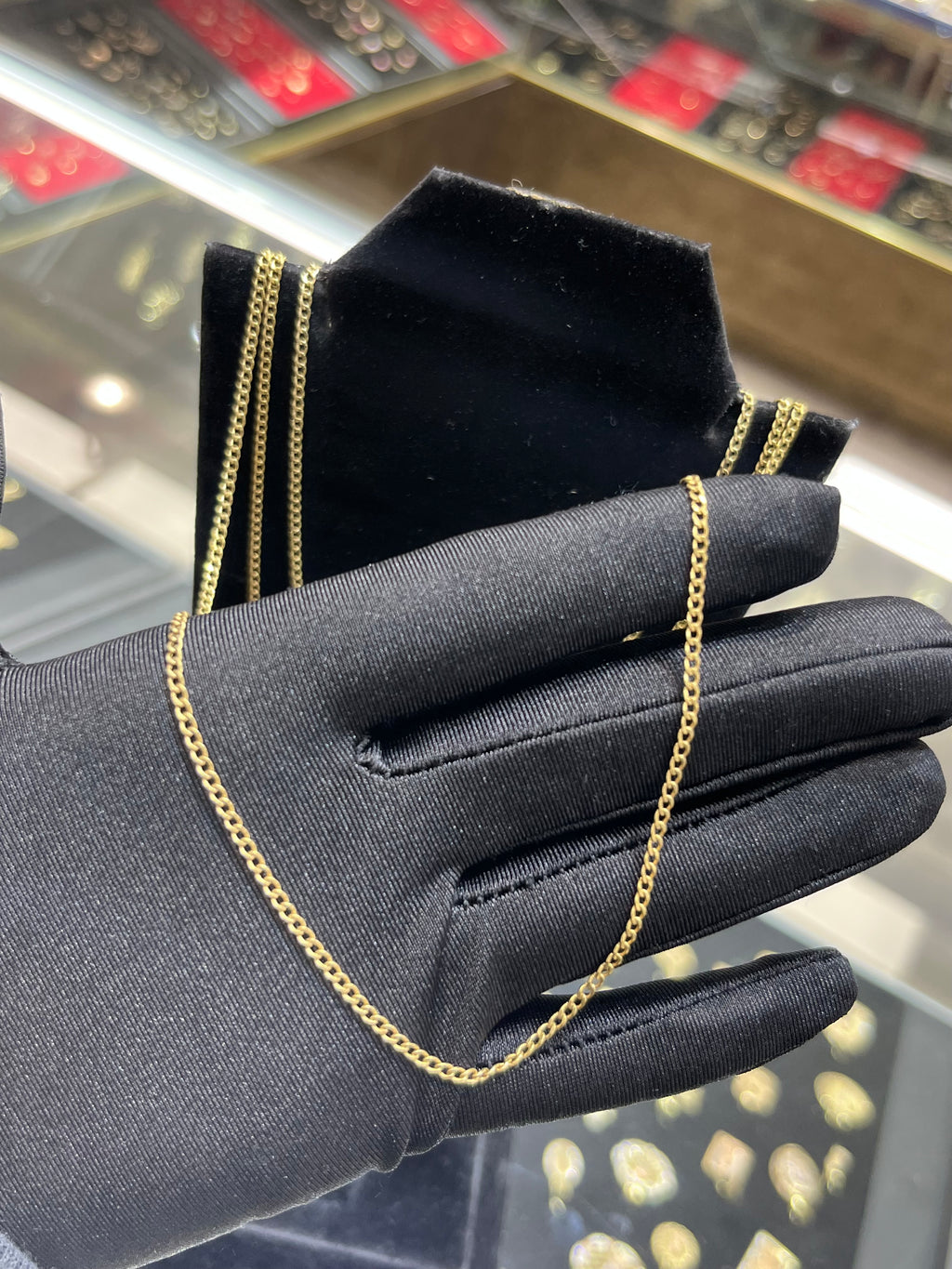 14k Gold 1.9MM Curb Link Chain
