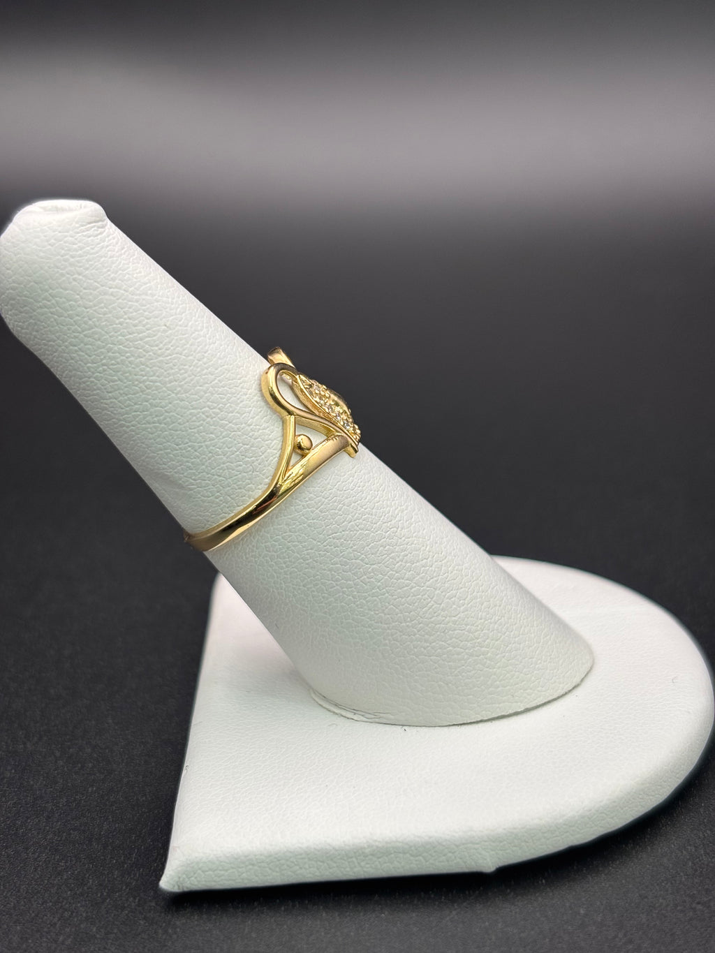 14k Solid Gold Ring Hearts