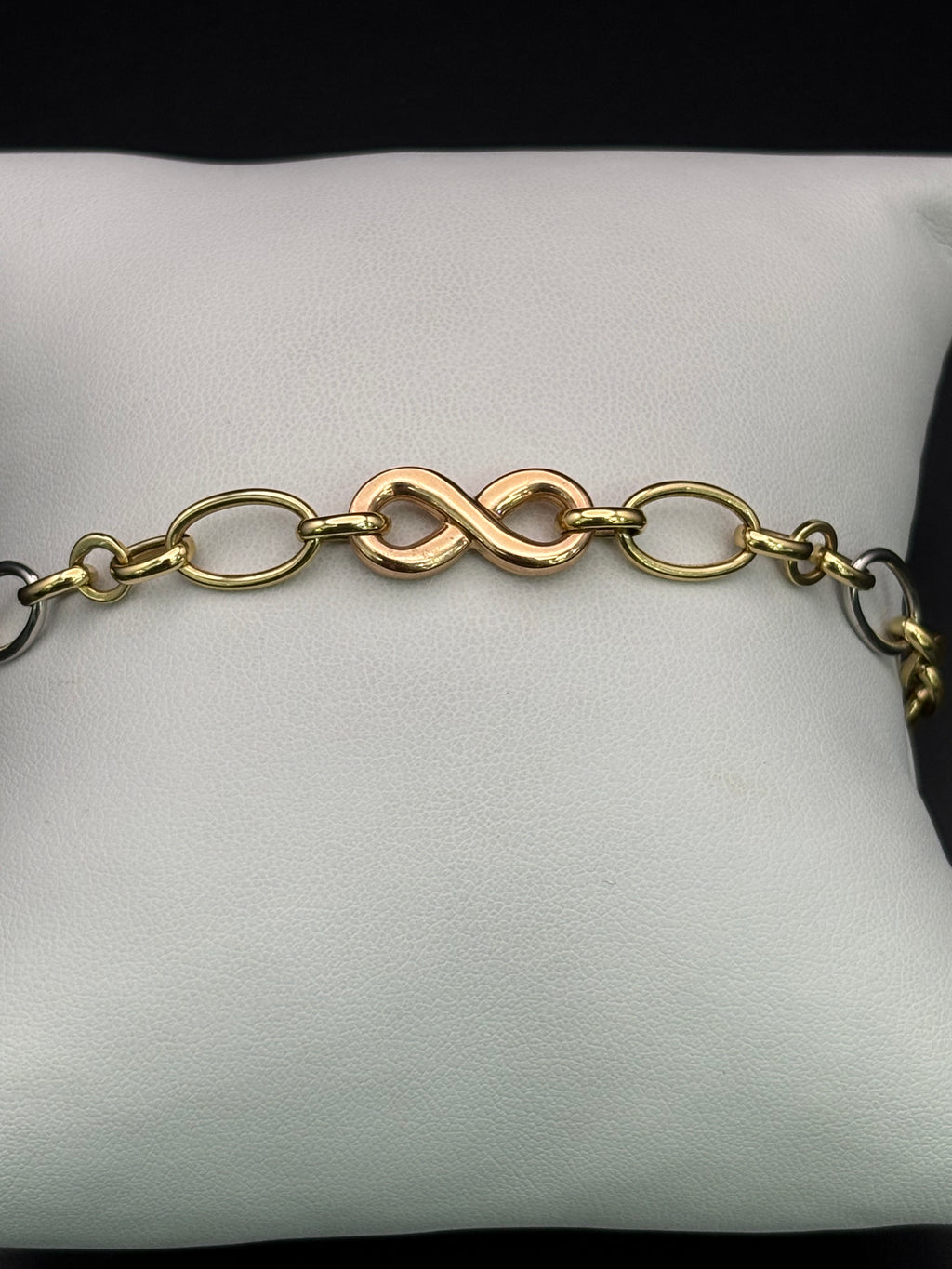 14k Solid Gold Bracelet Link Infinity