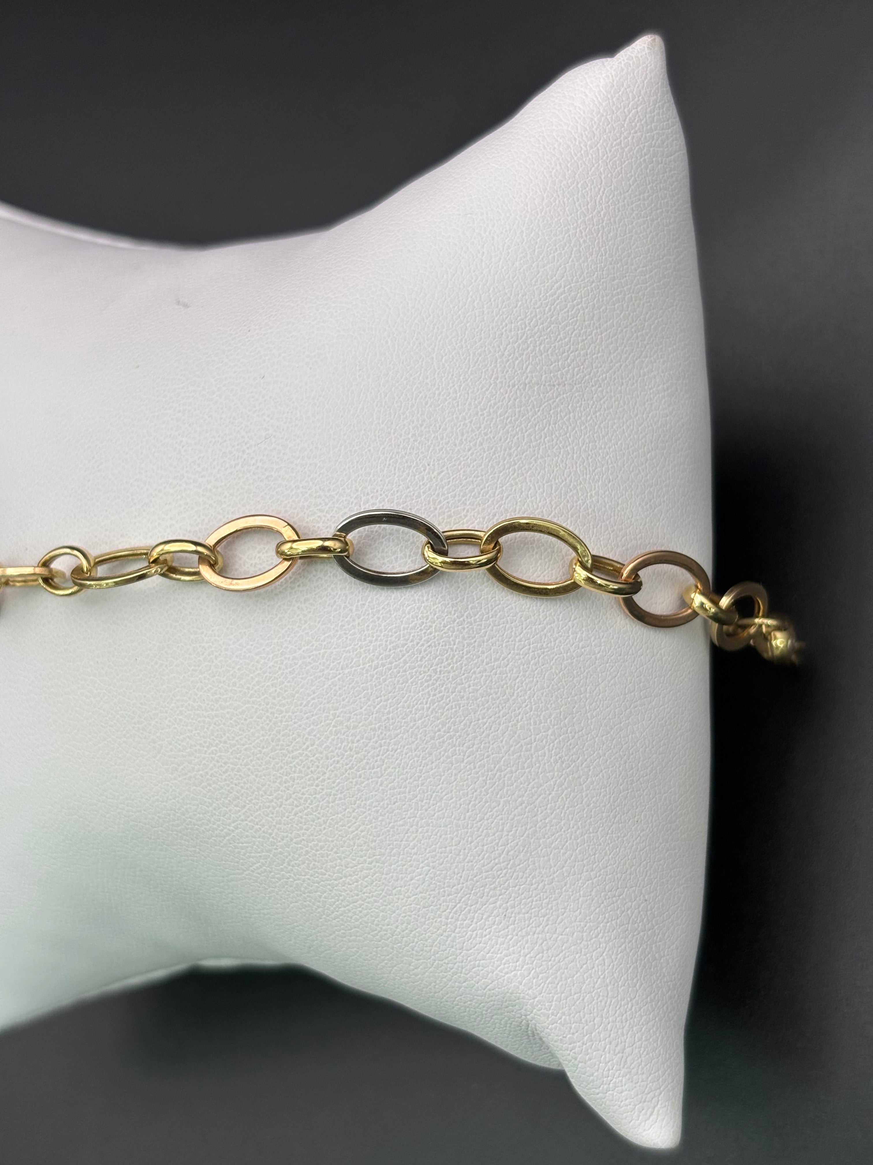14k Solid Gold Bracelet Link Chain