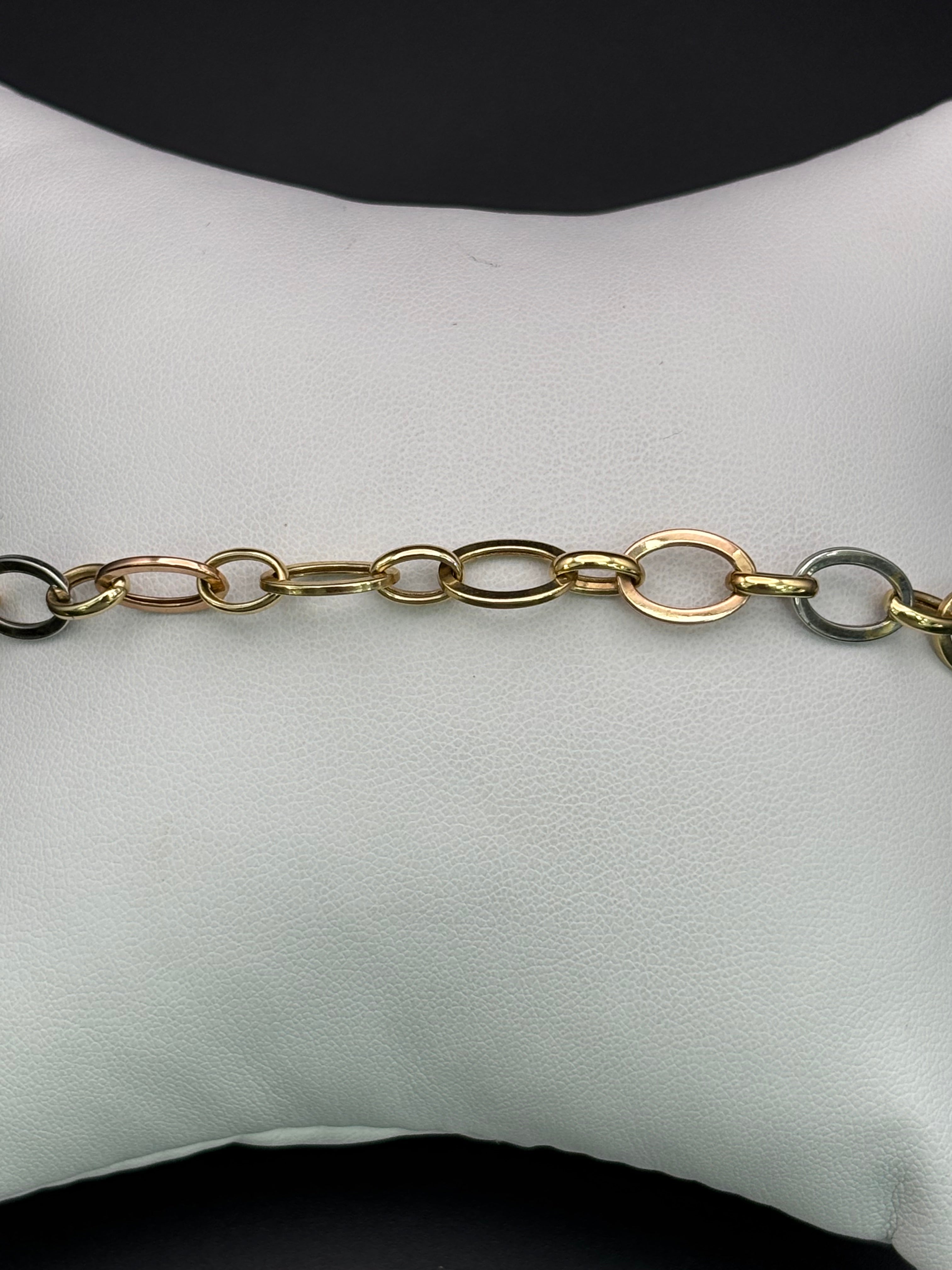14k Solid Gold Bracelet Link Chain