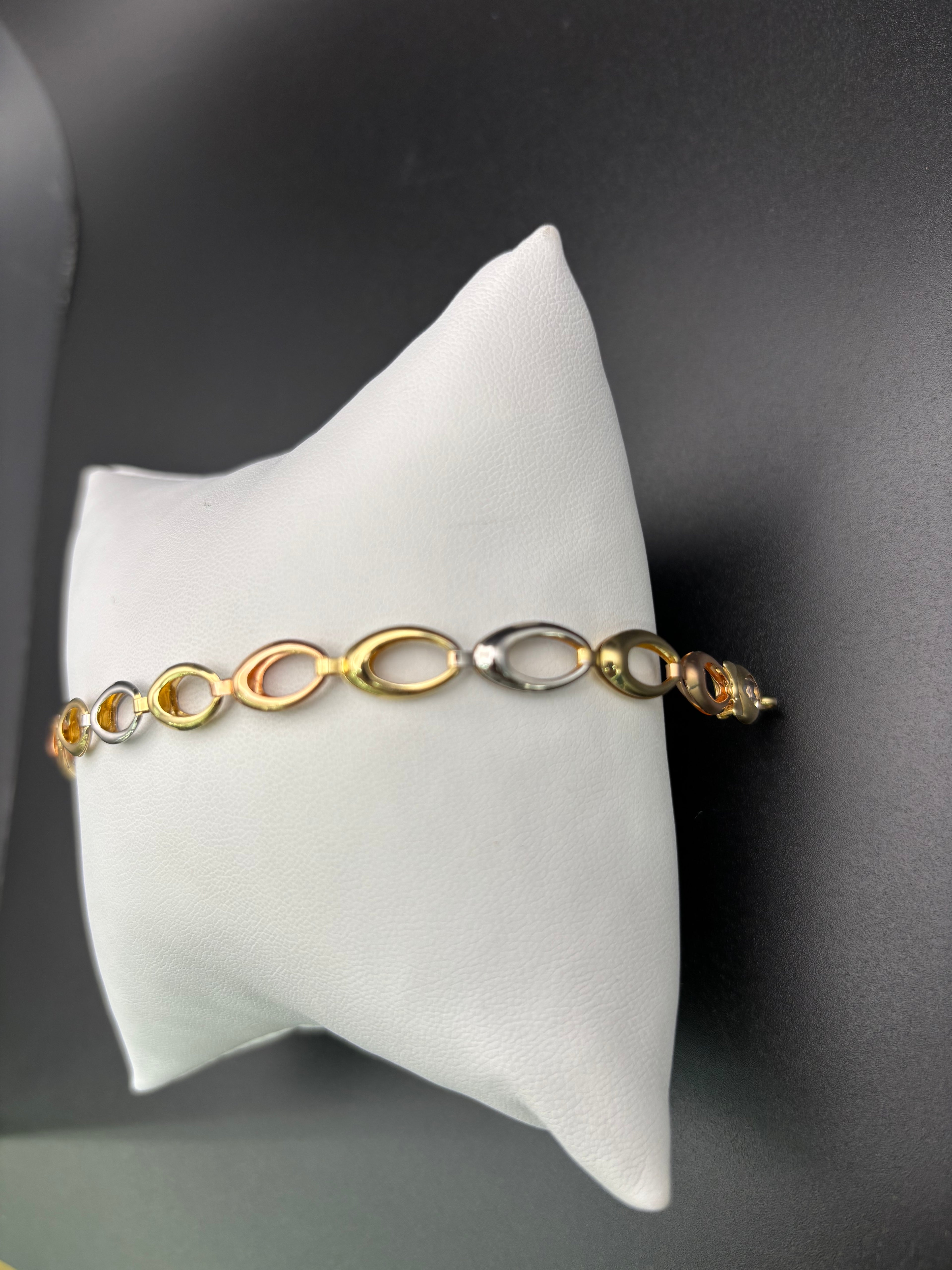14k Solid Gold Bracelet Link