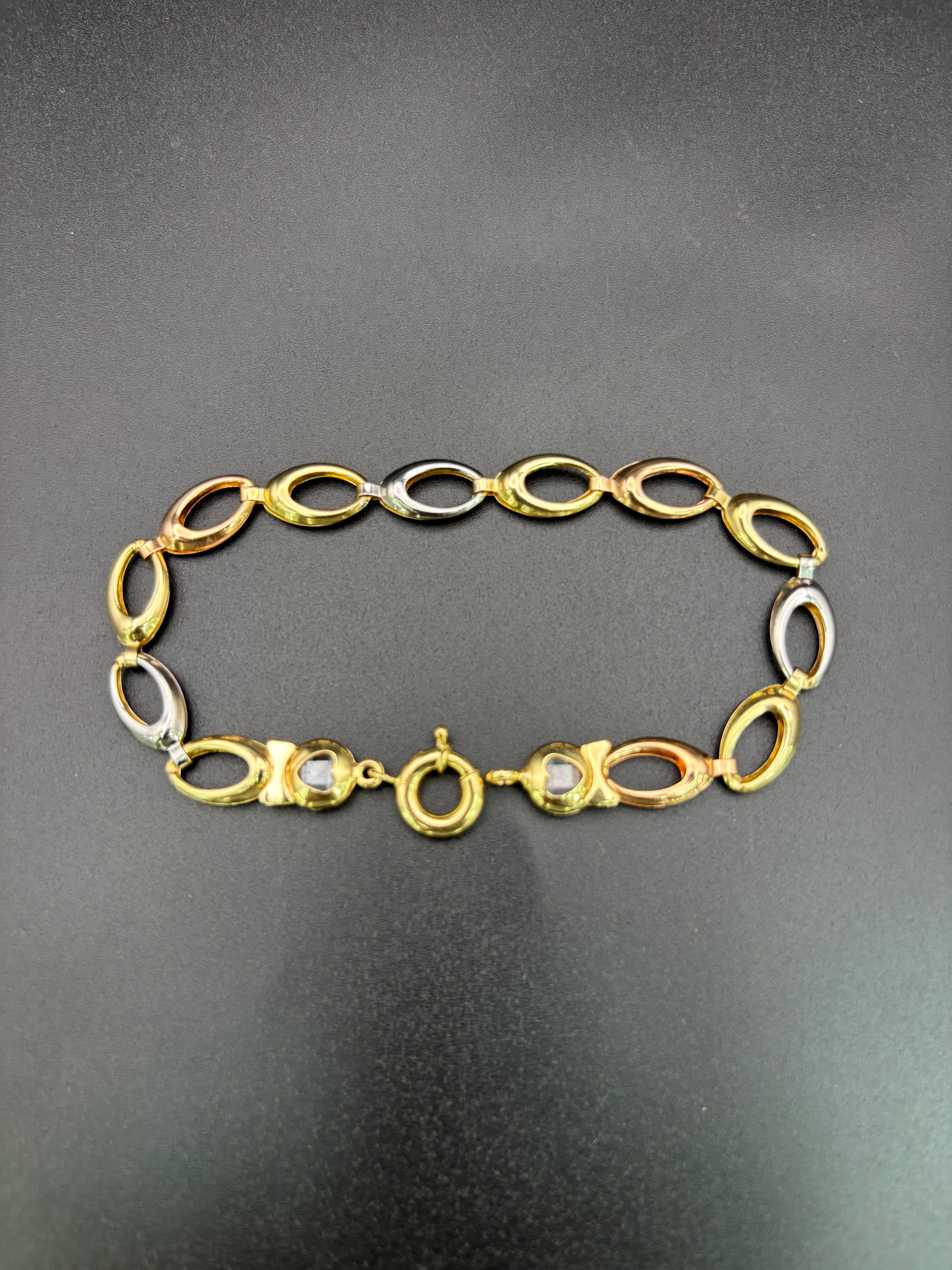 14k Solid Gold Bracelet Link