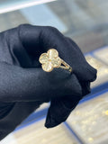 14K Gold Clover Ring