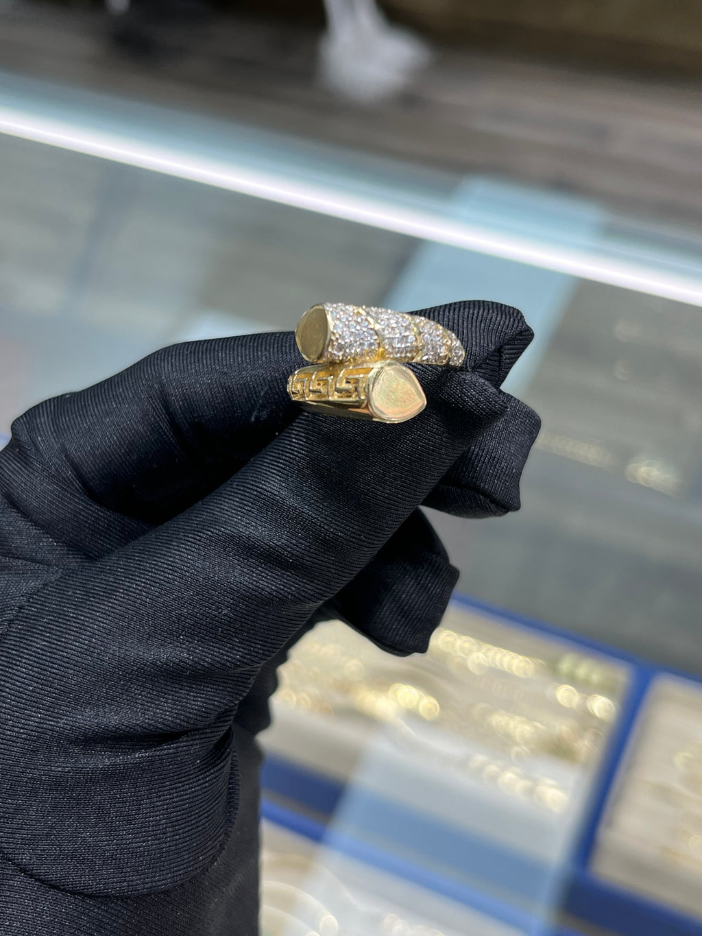 14K Gold Bypass Ring