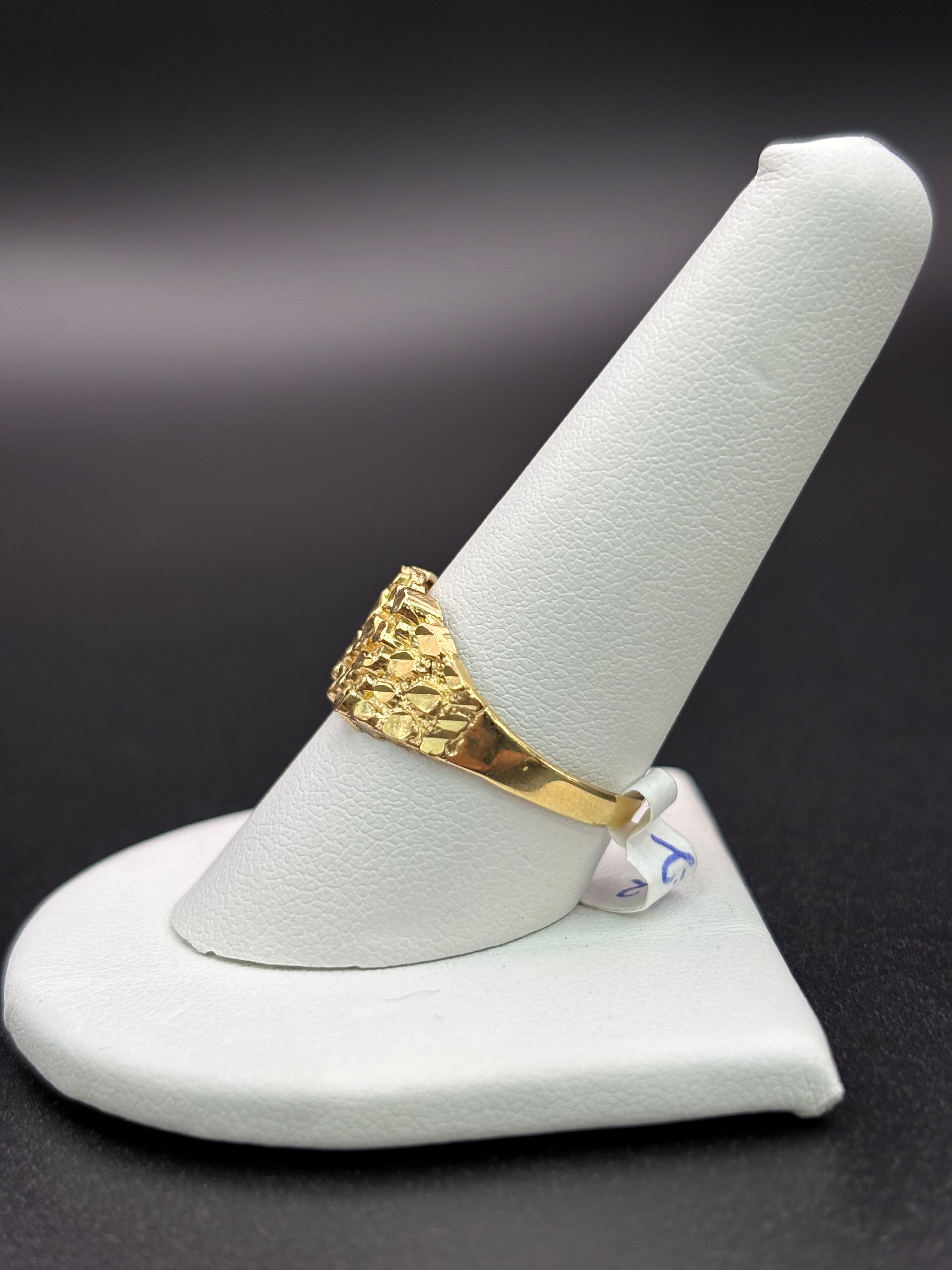 10k Solid Gold Nugget Ring