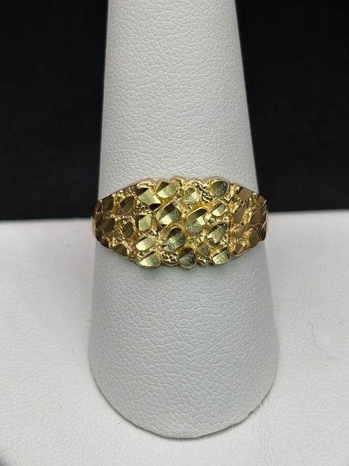 10k Solid Gold Nugget Ring