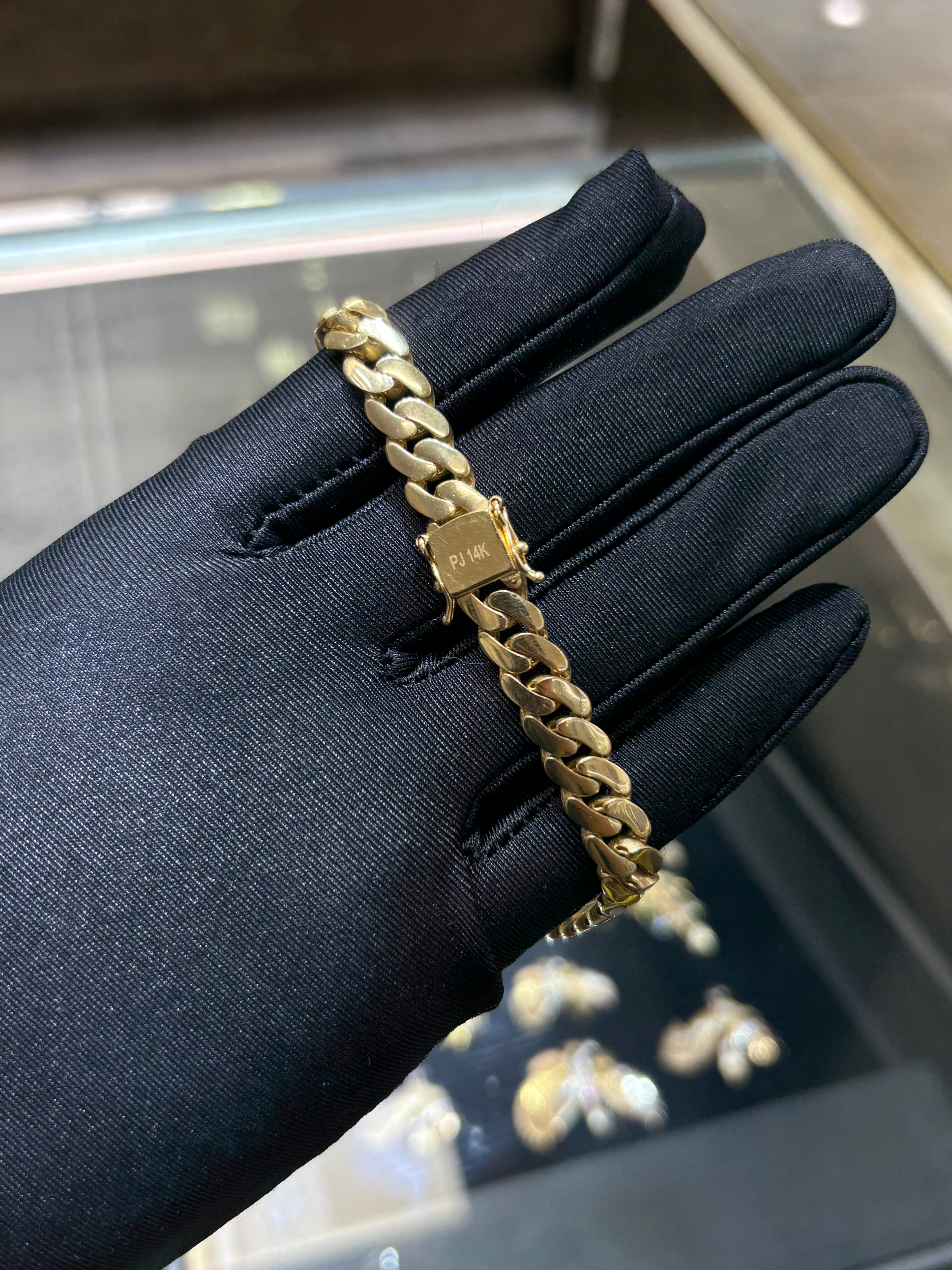 14K Gold Miami Cuban Bracelet 8MM