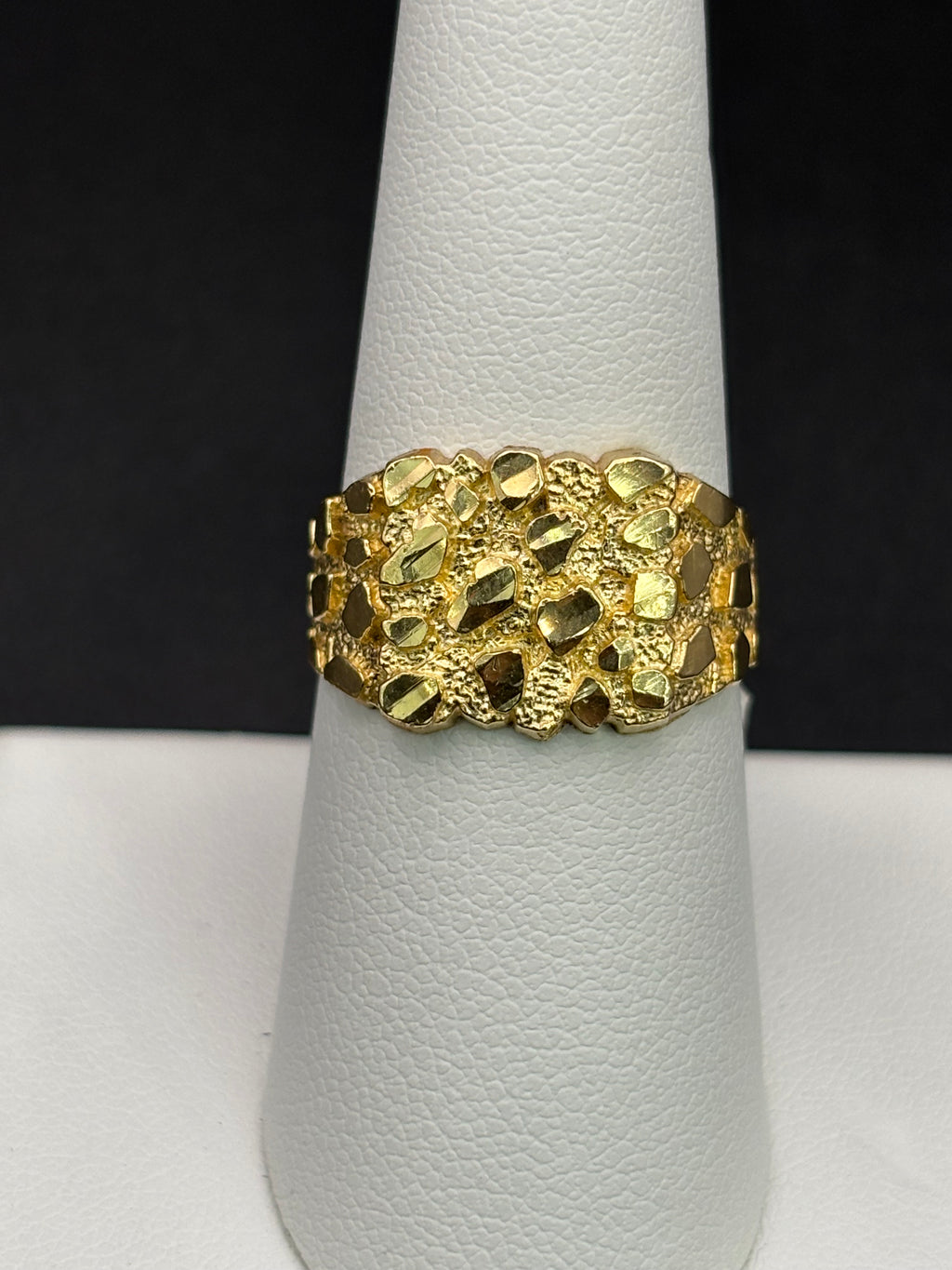 10k Solid Gold Nugget Ring