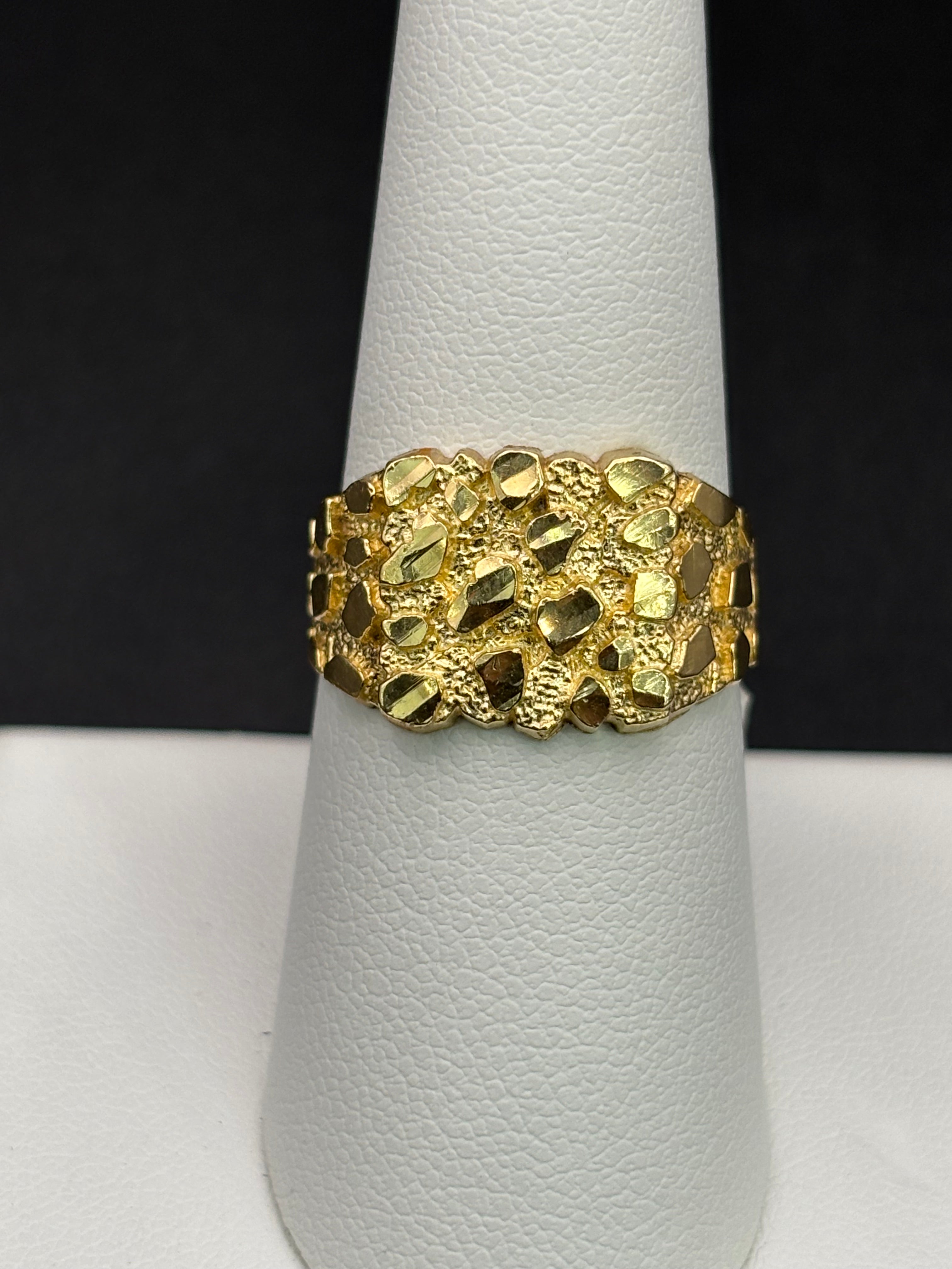 10k Solid Gold Nugget Ring