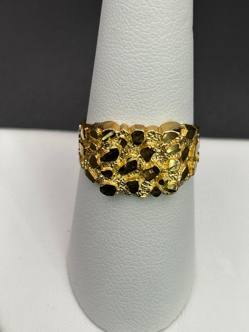 10k Solid Gold Nugget Ring