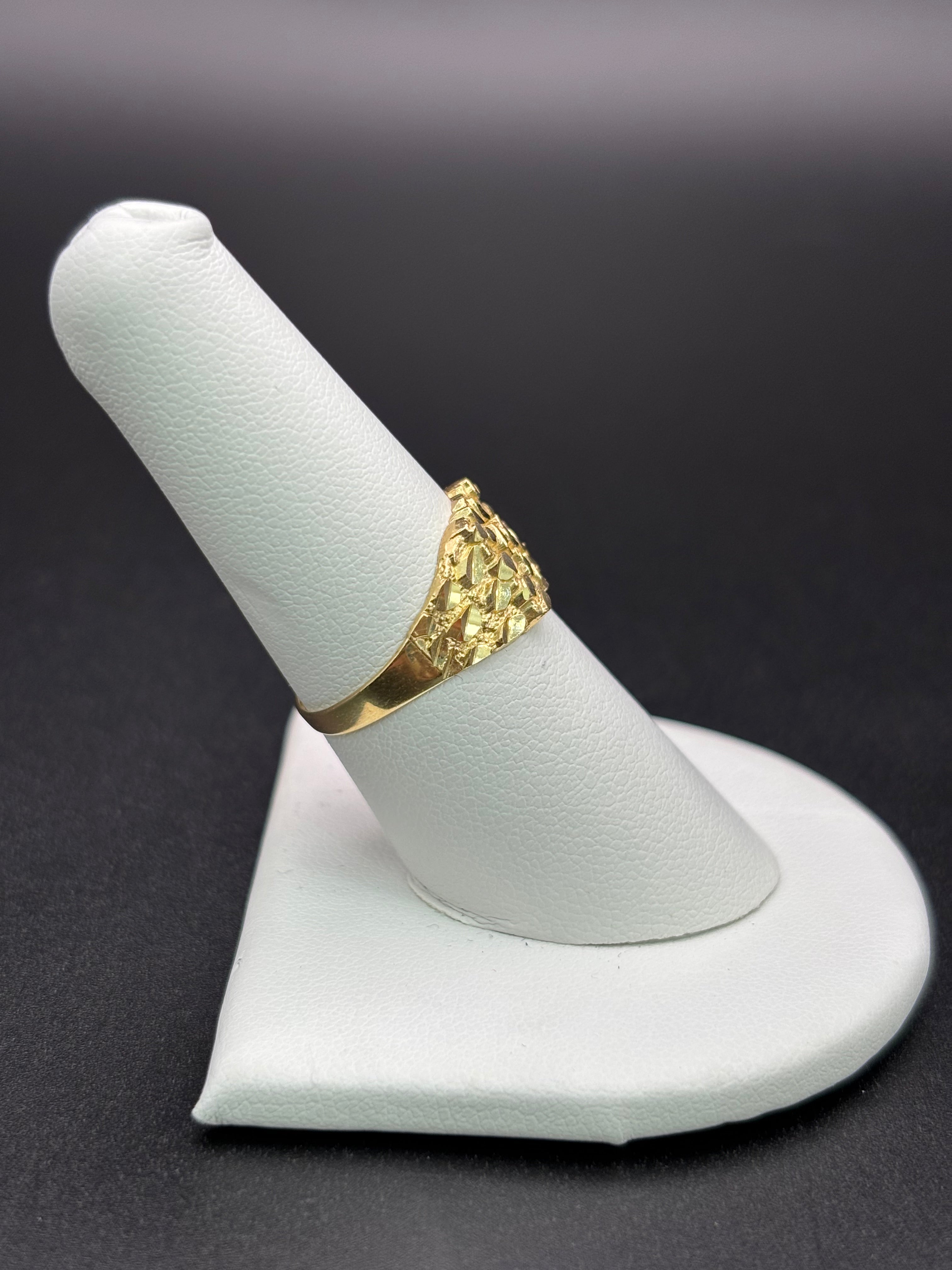 10k Solid Gold Nugget Ring