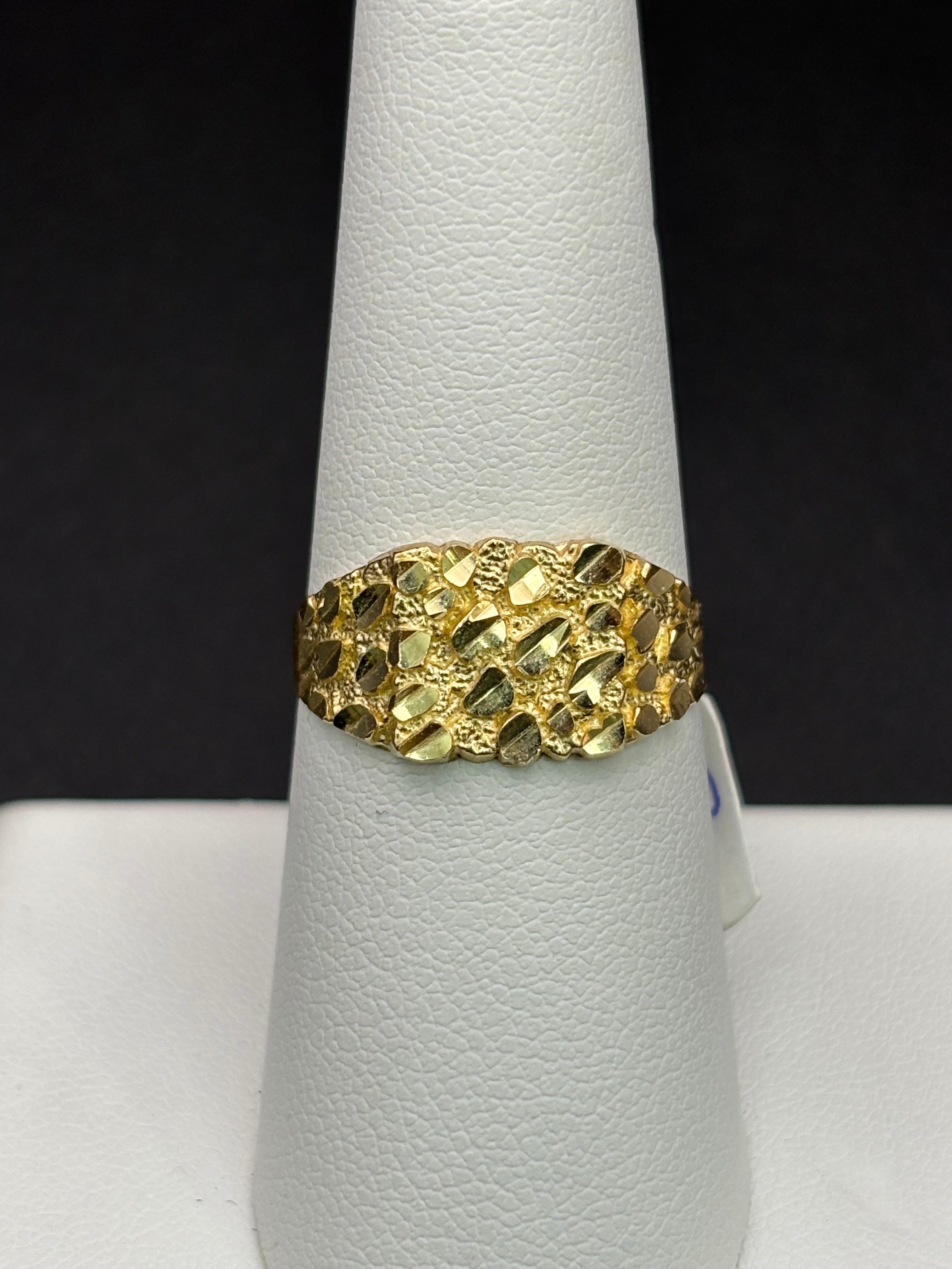 10k Solid Gold Nugget Ring