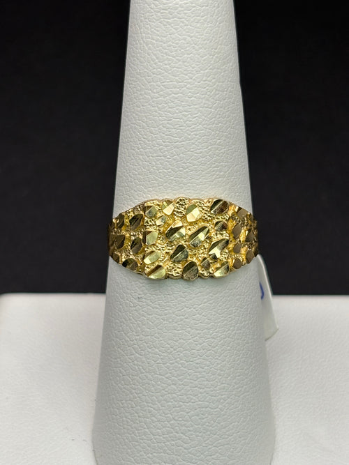 10k Solid Gold Nugget Ring