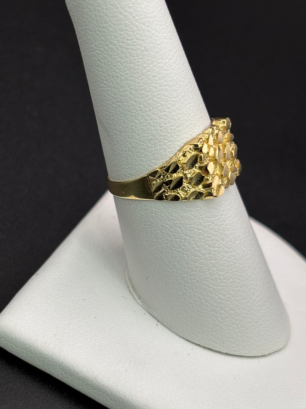 10k Solid Gold Nugget Ring