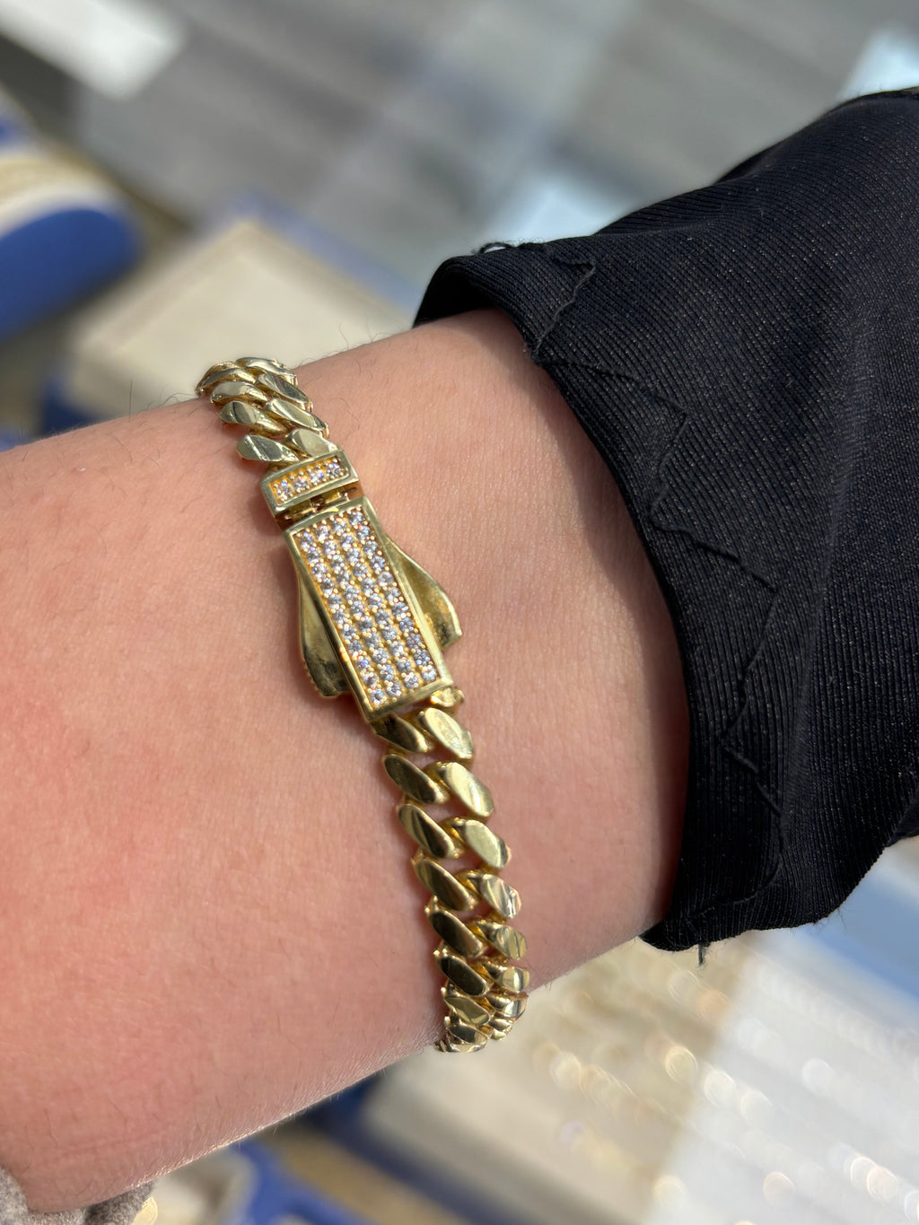 14K Cuban Link Chain Bracelet