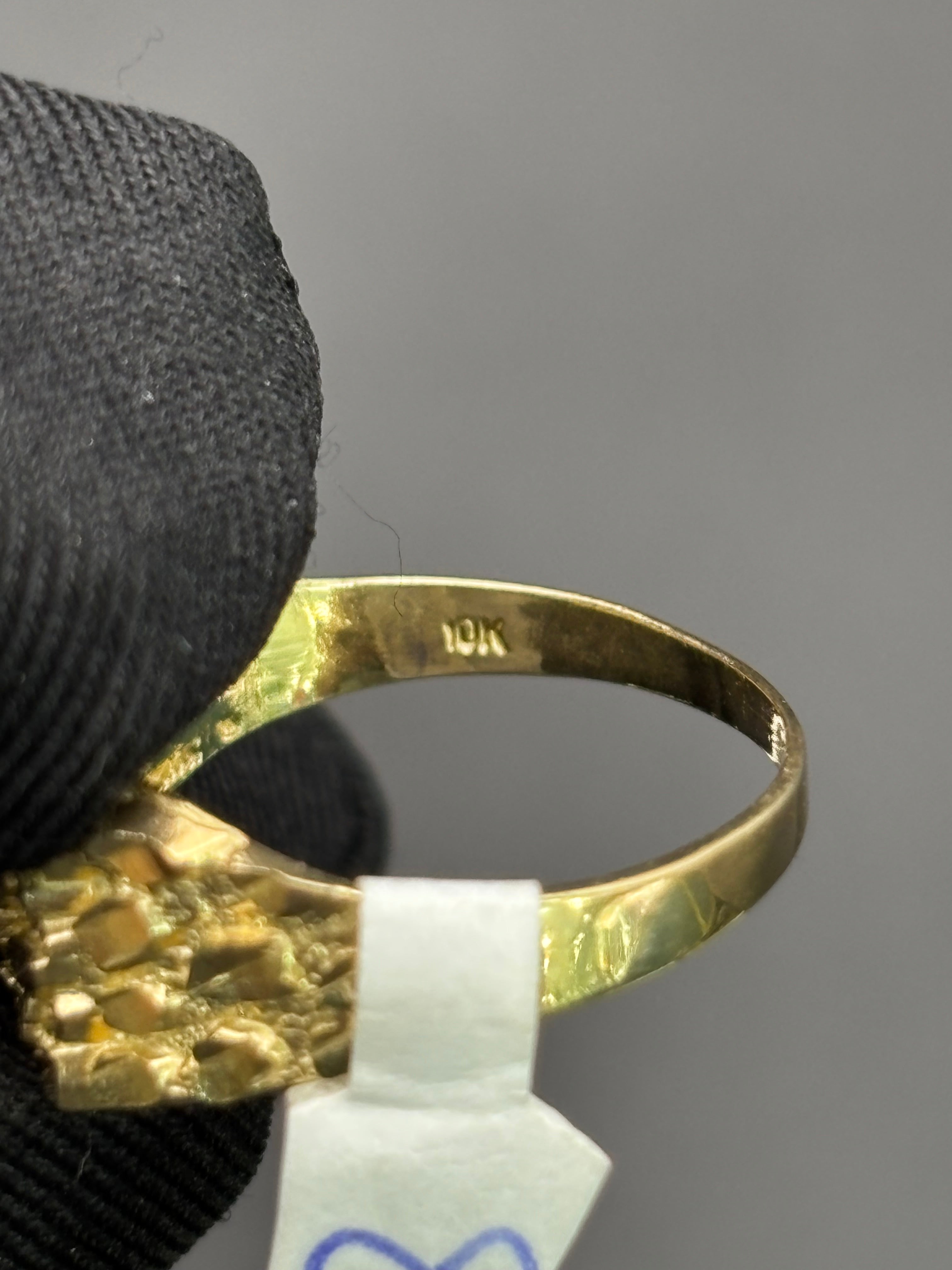 10k Solid Gold Nugget Ring