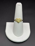 10k Solid Gold Nugget Ring Heart