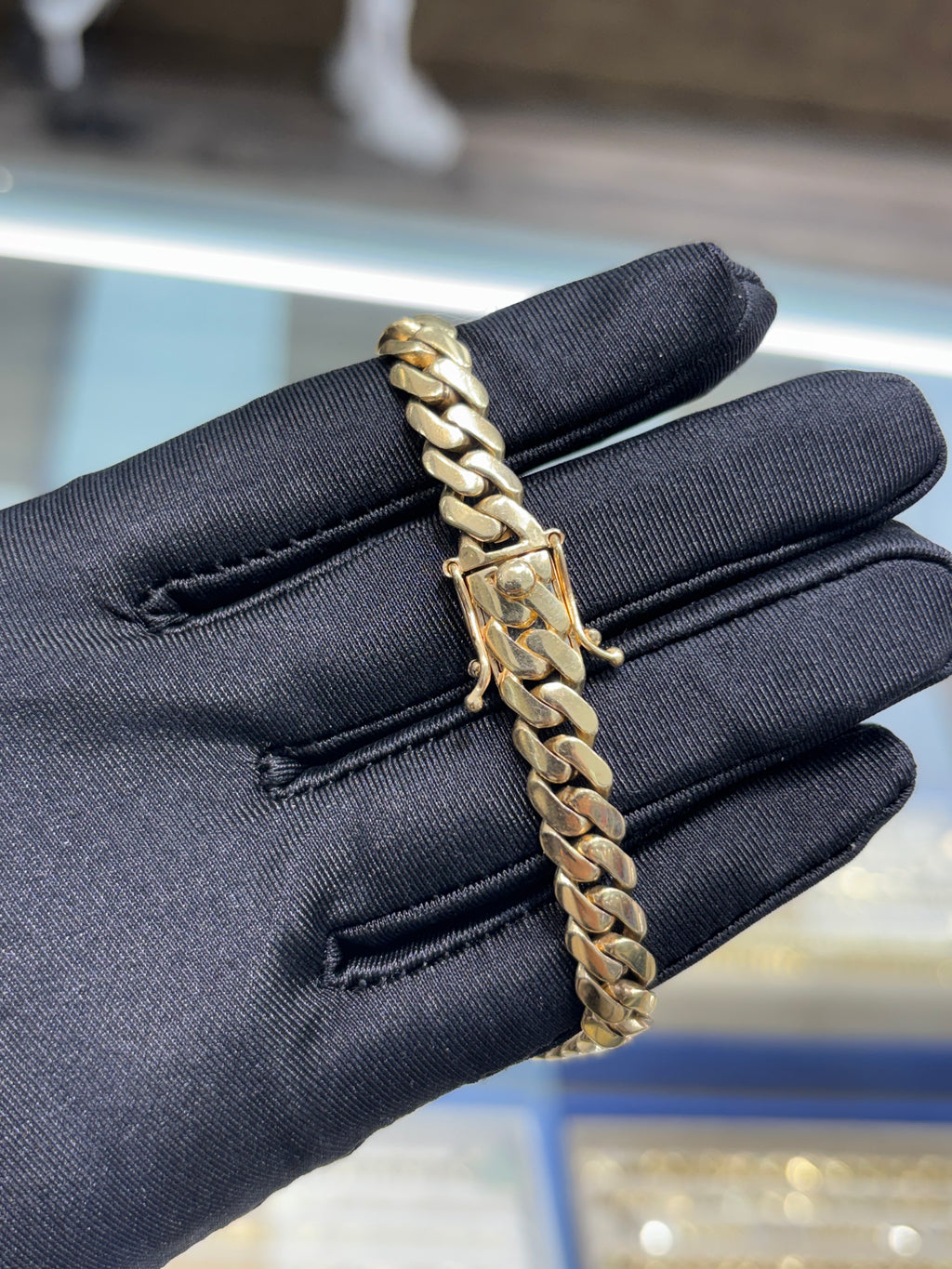 14k SOLID Gold Cuban Link Bracelet