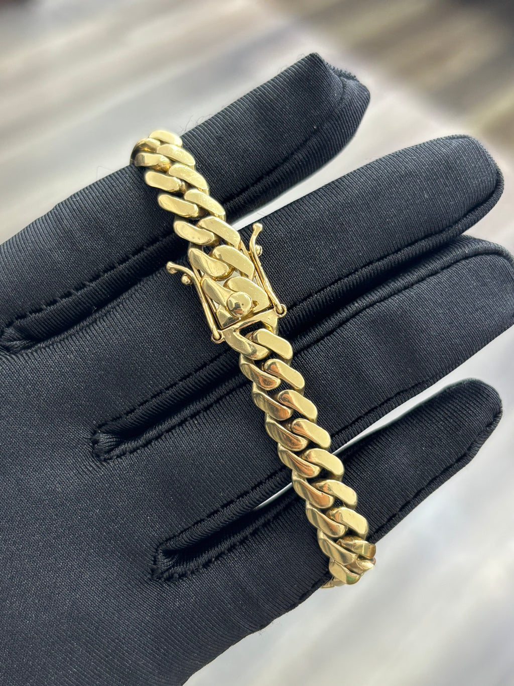 14k SOLID Gold Cuban Link Bracelet